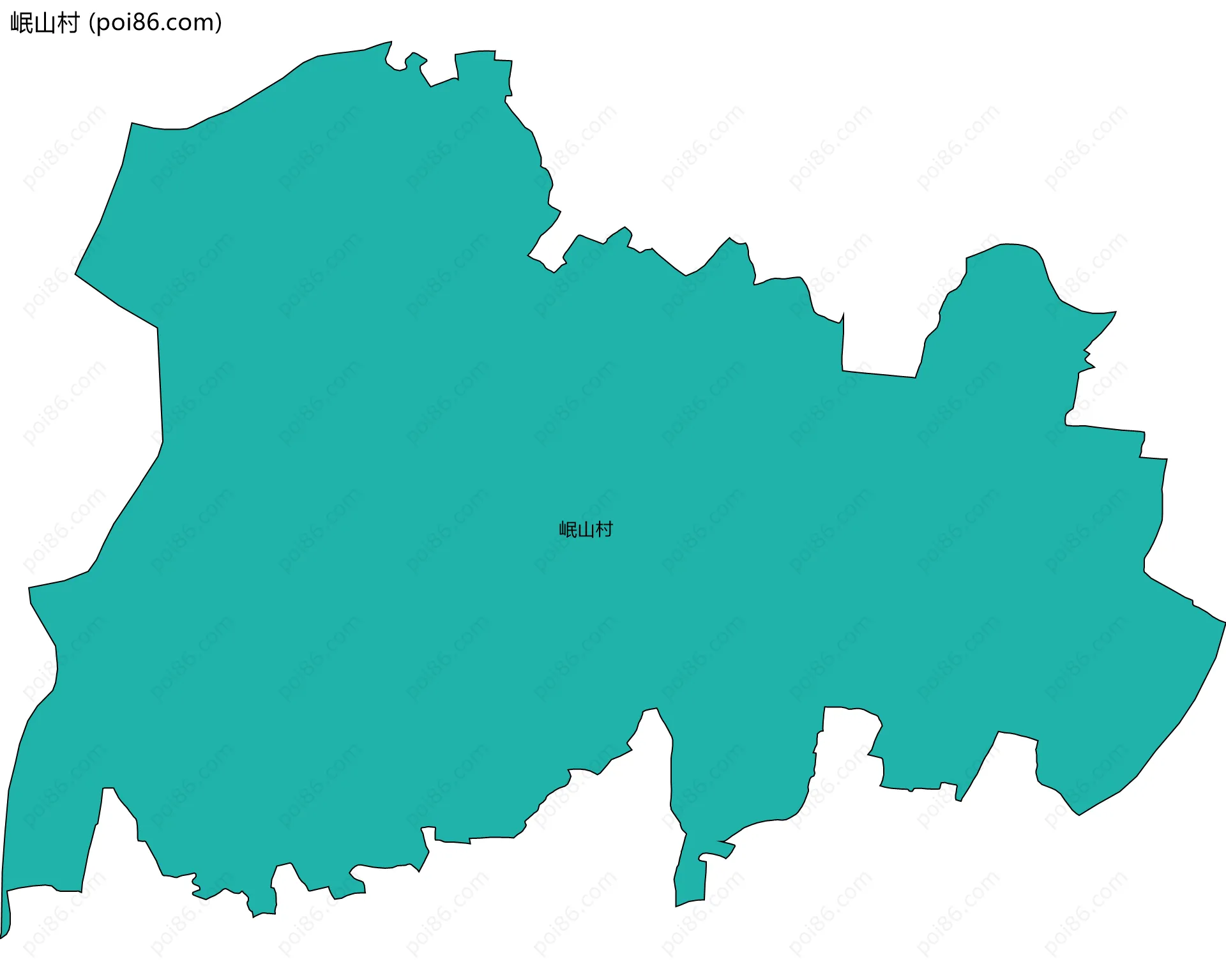 岷山村边界地图