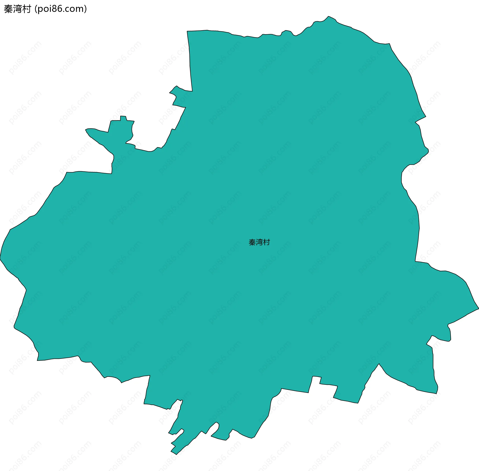 秦湾村边界地图