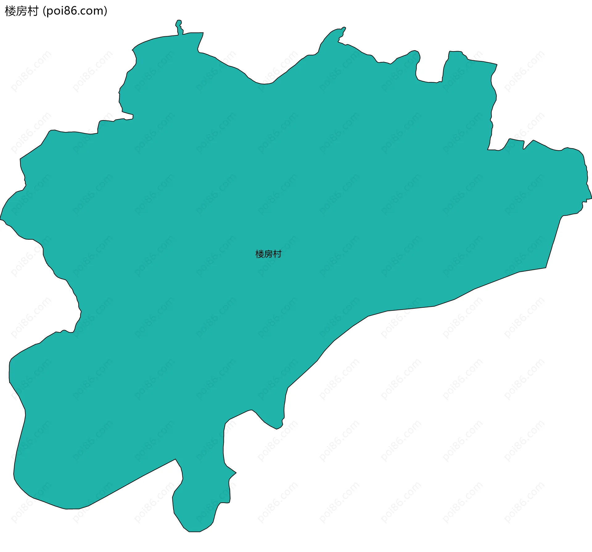 楼房村边界地图