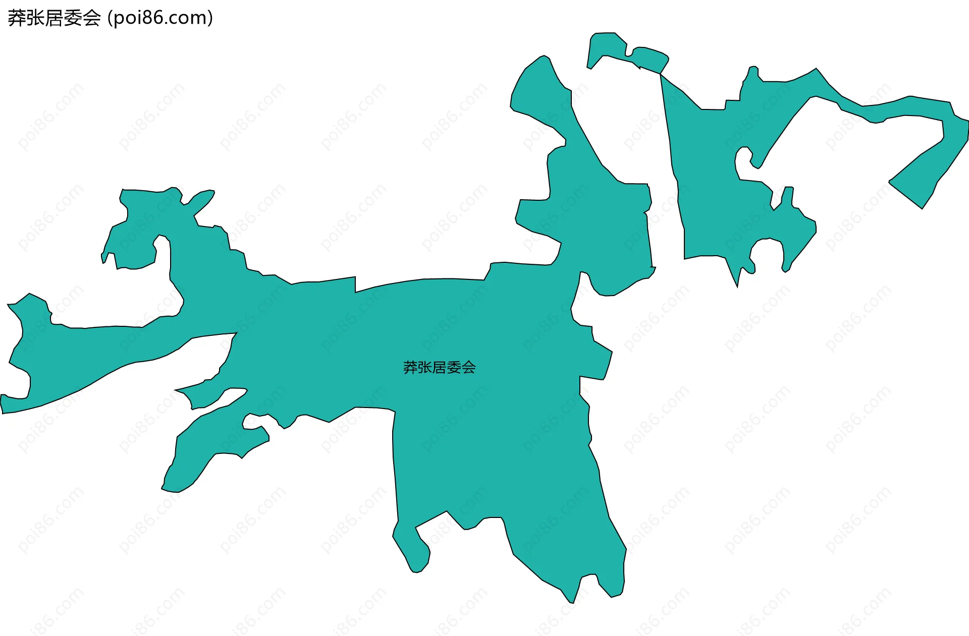 莽张居委会边界地图