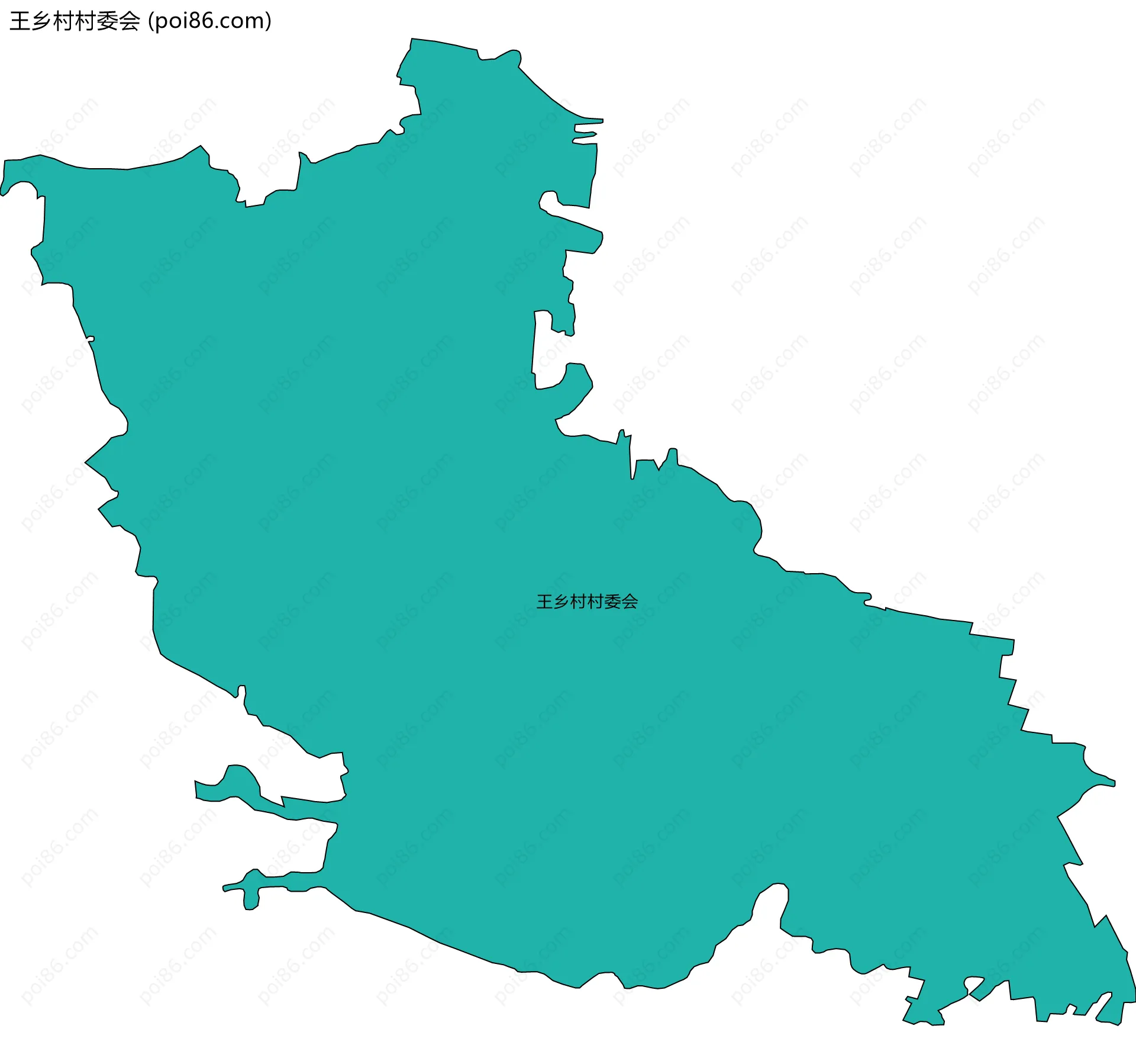 王乡村村委会边界地图