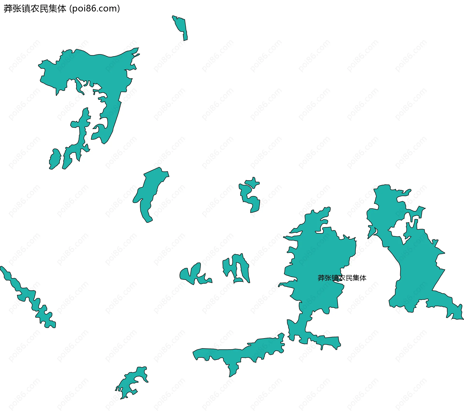 莽张镇农民集体边界地图