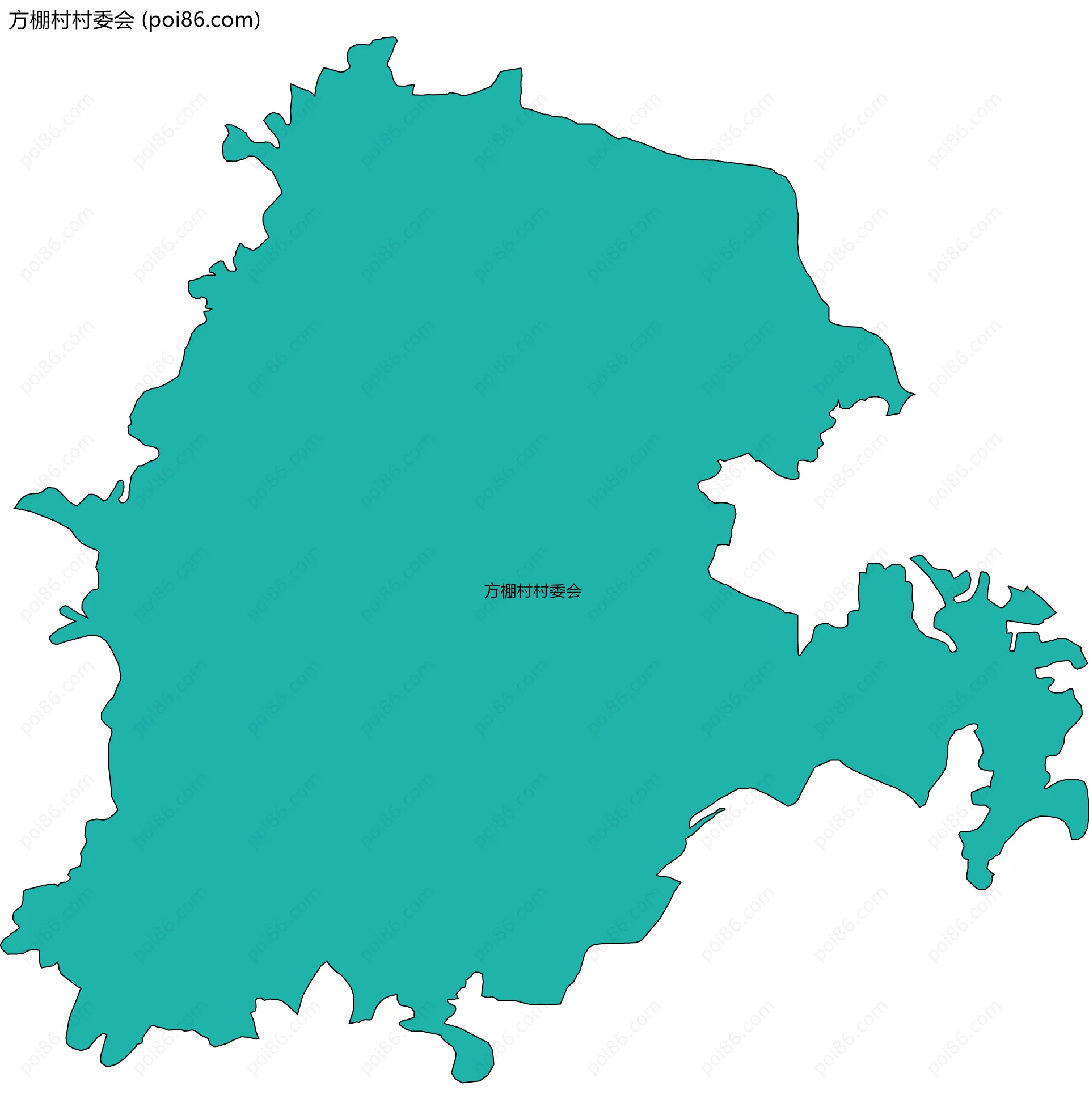 方棚村村委会边界地图