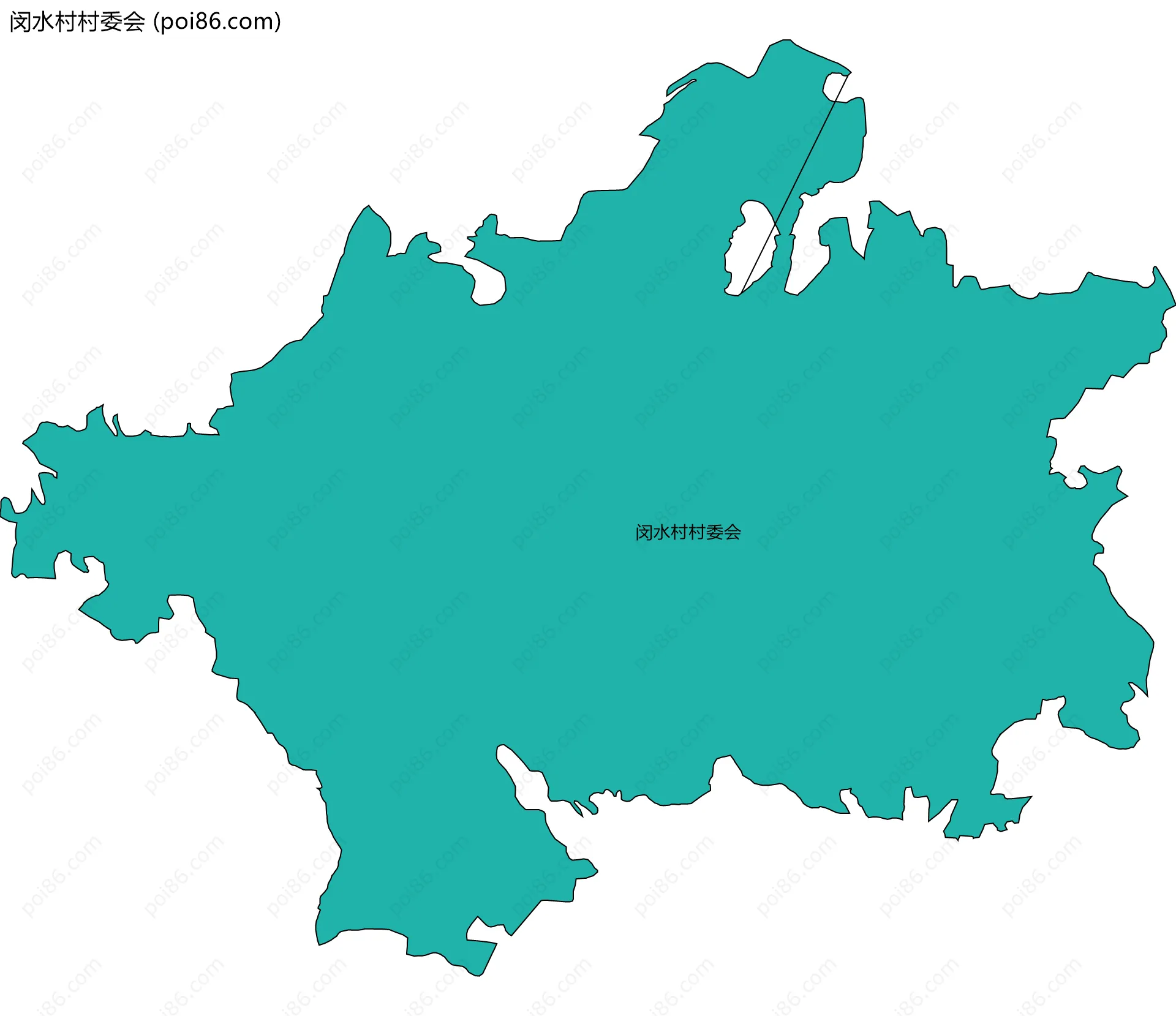 闵水村村委会边界地图