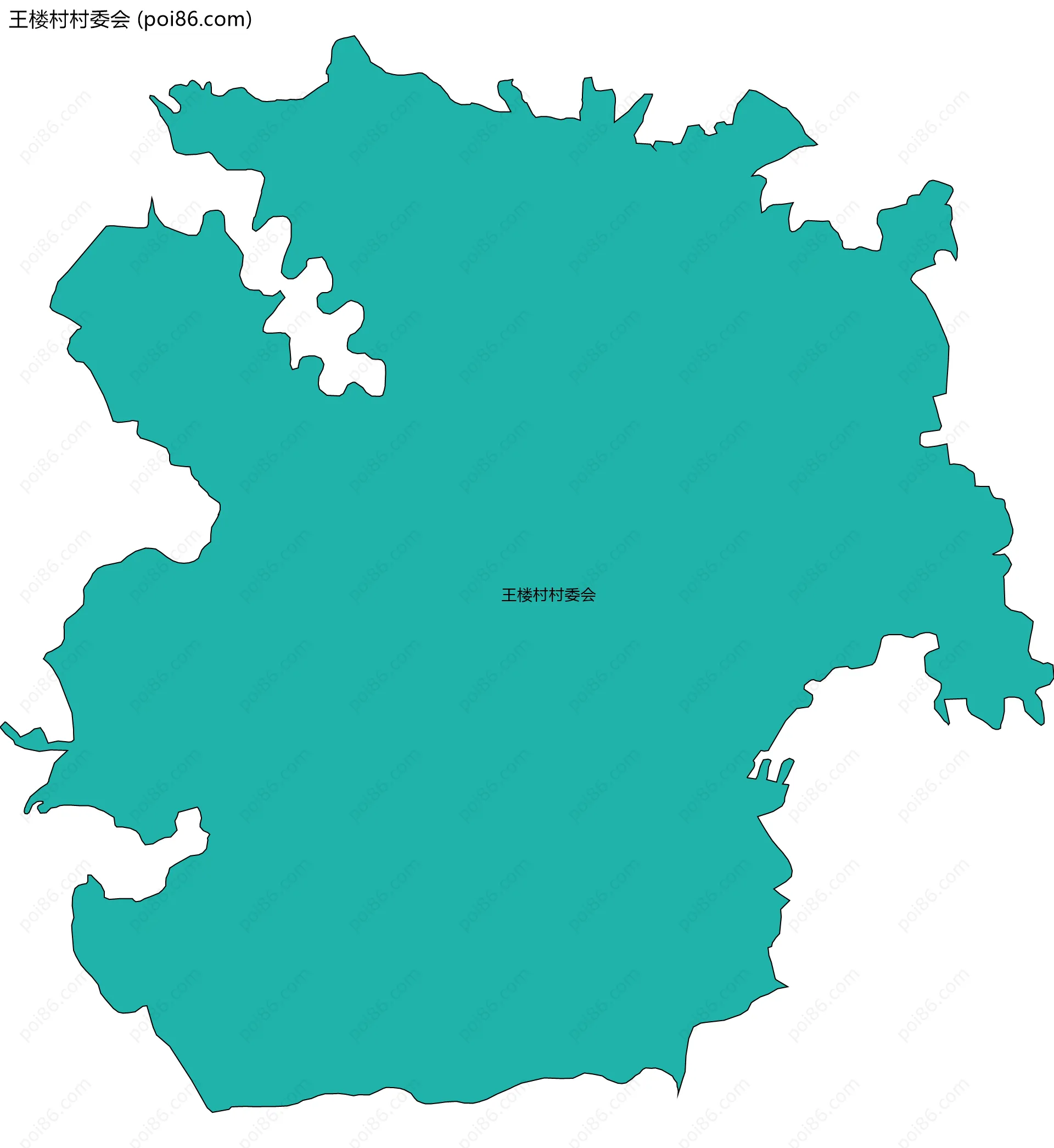 王楼村村委会边界地图