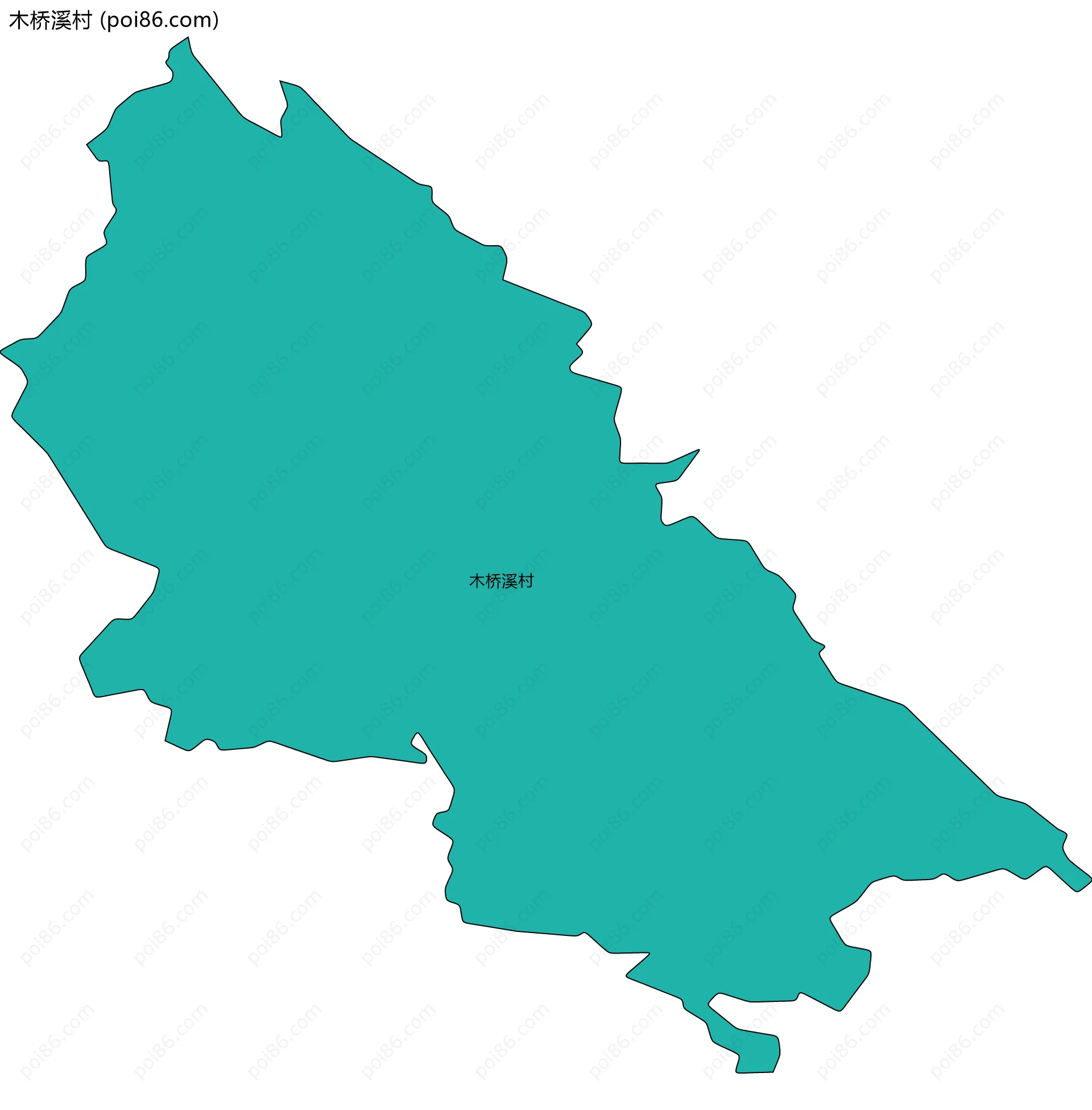 木桥溪村边界地图