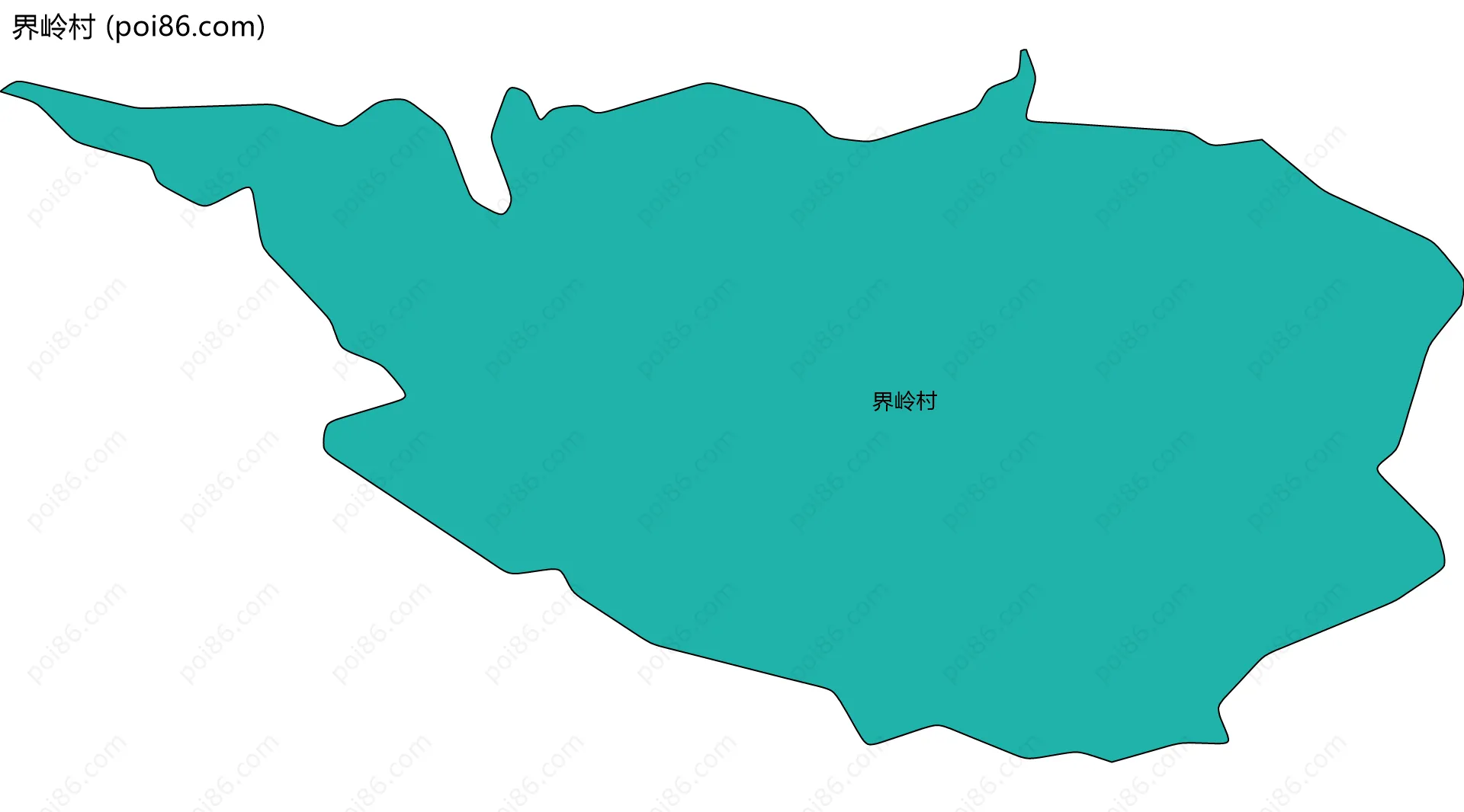 界岭村边界地图