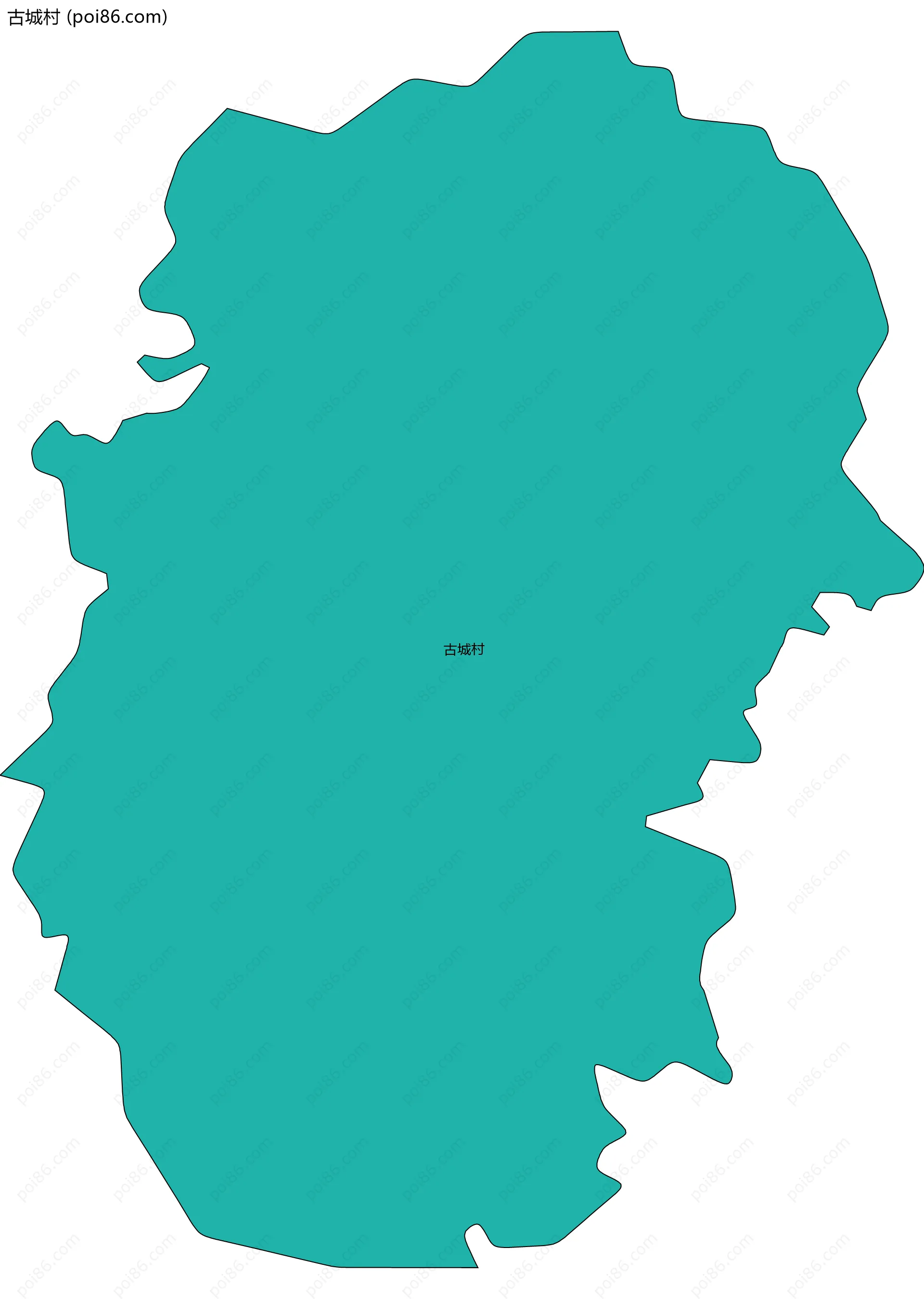 古城村边界地图