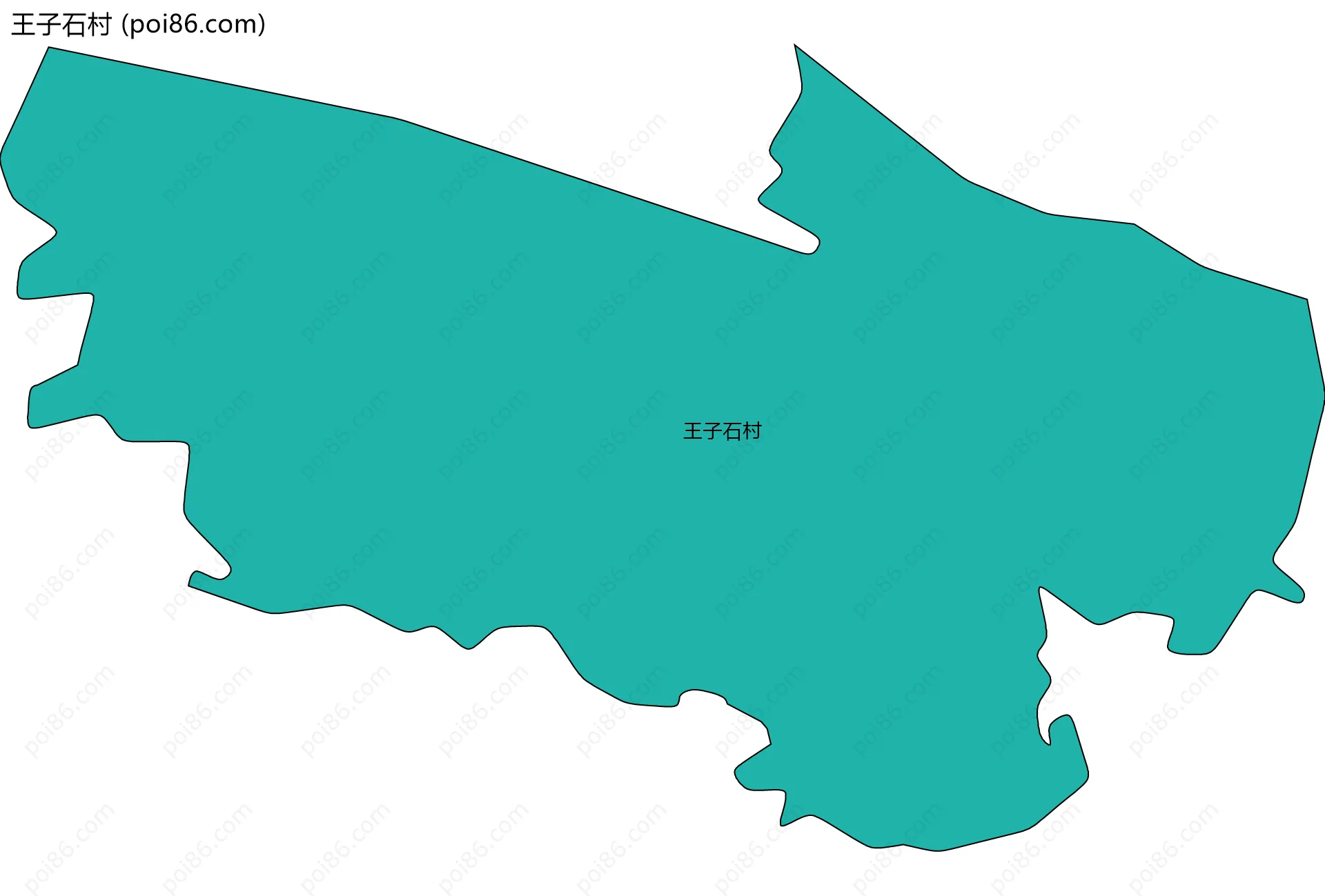 王子石村边界地图