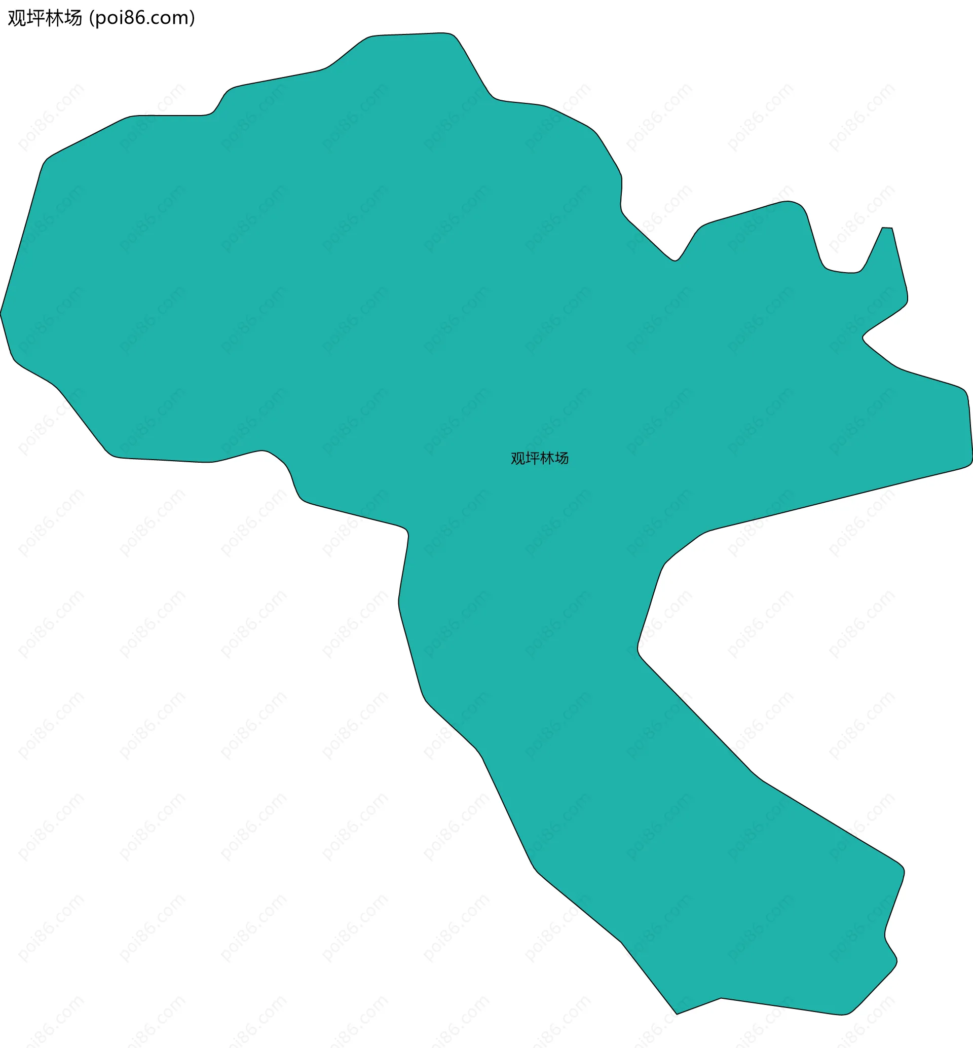 观坪林场边界地图