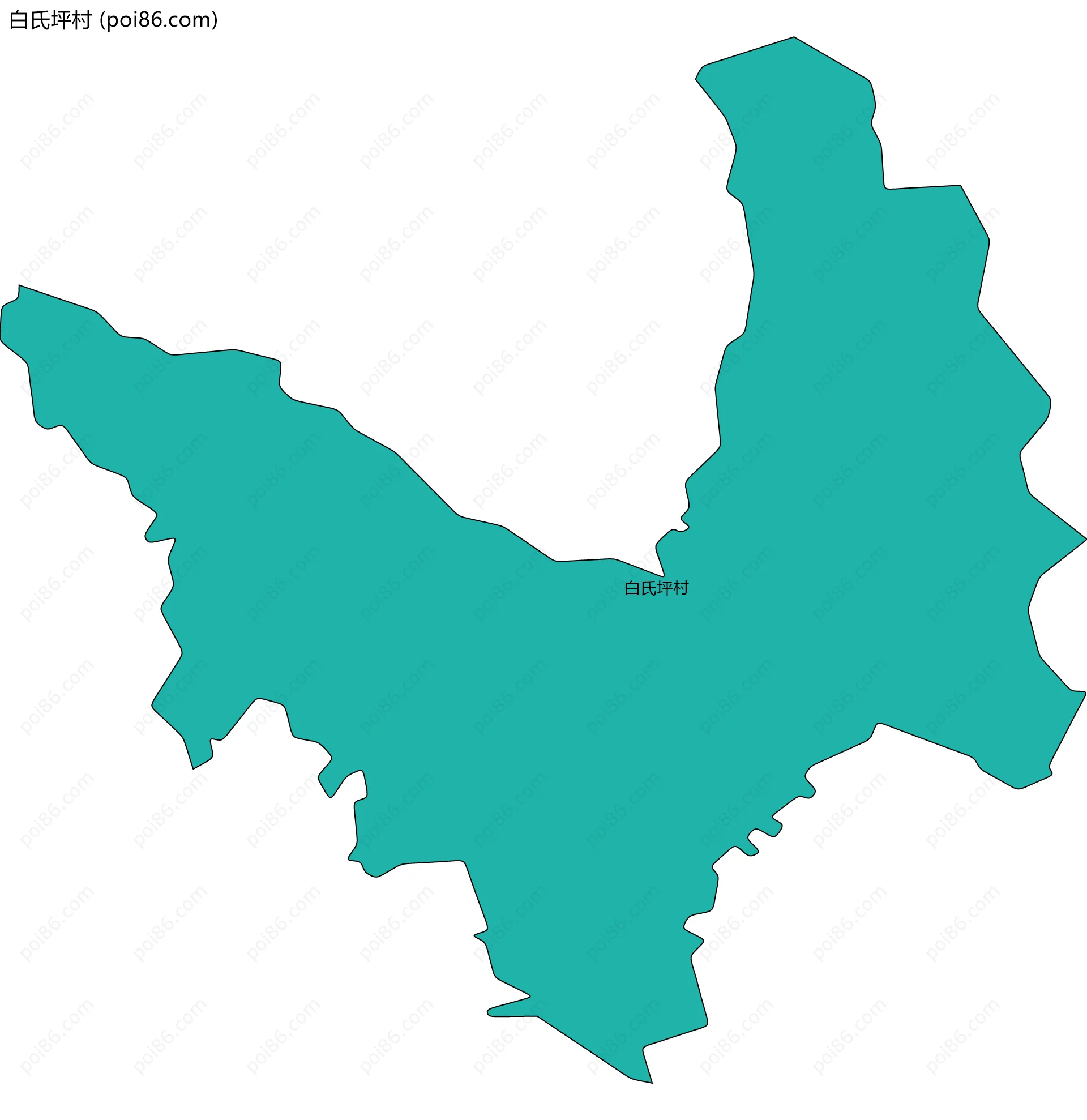 白氏坪村边界地图