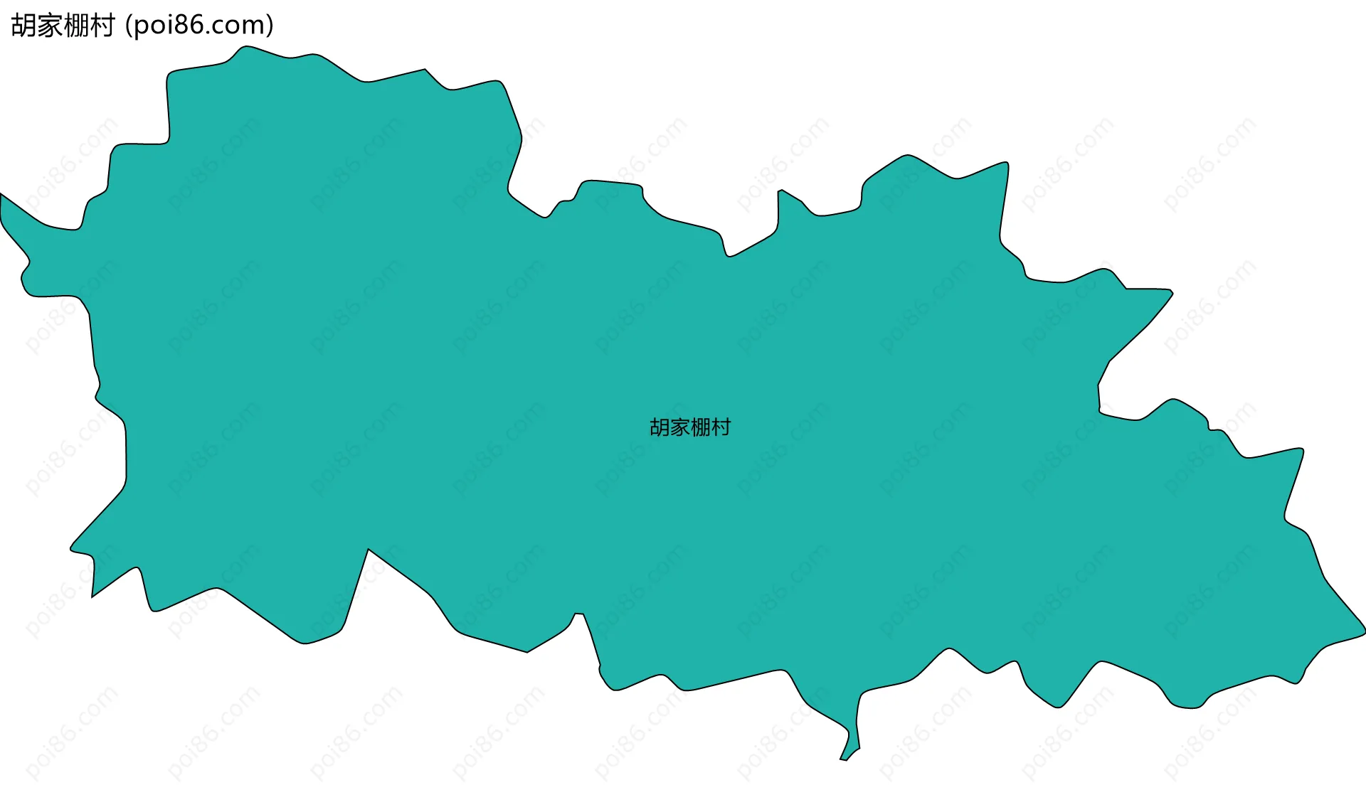 胡家棚村边界地图