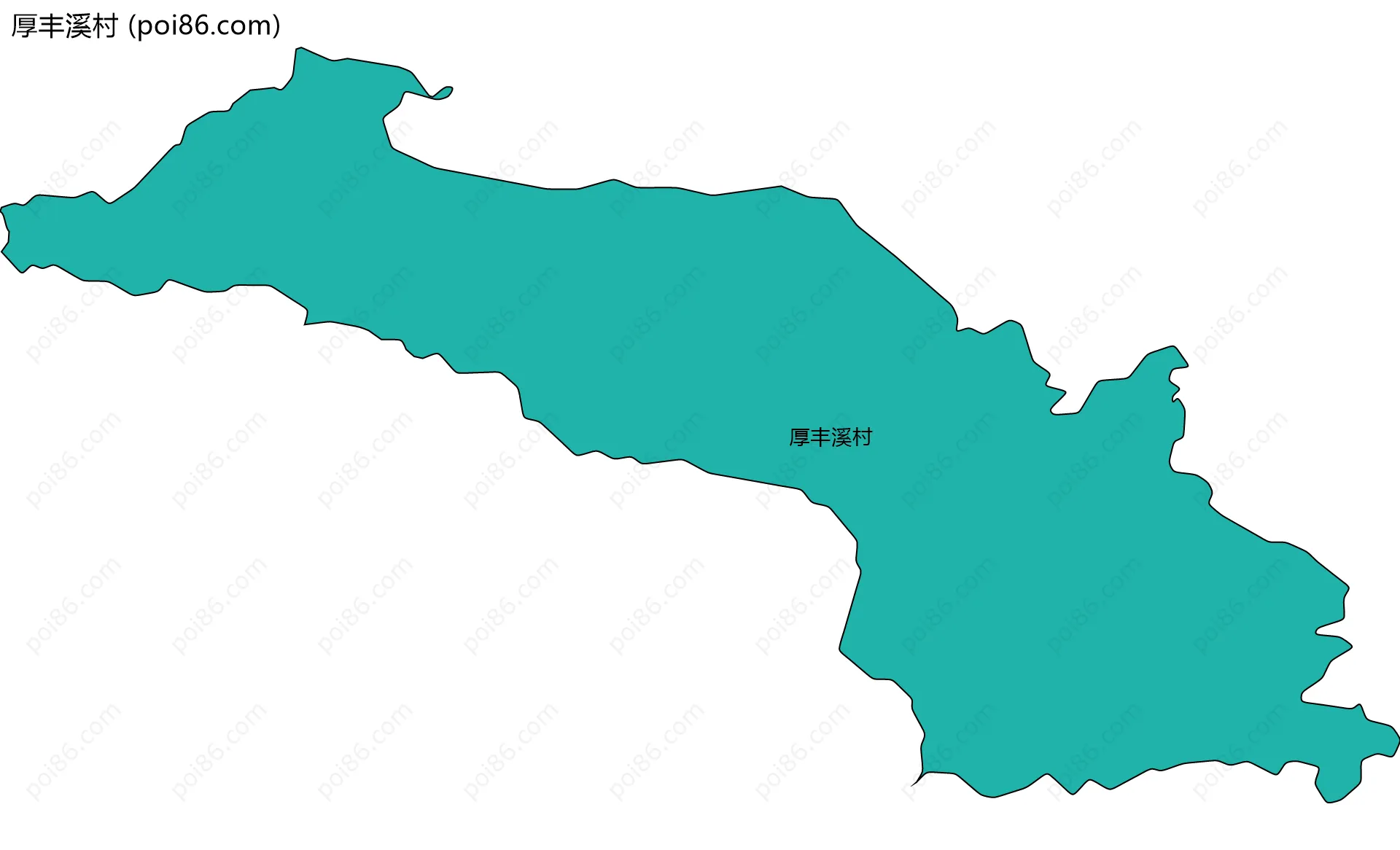 厚丰溪村边界地图