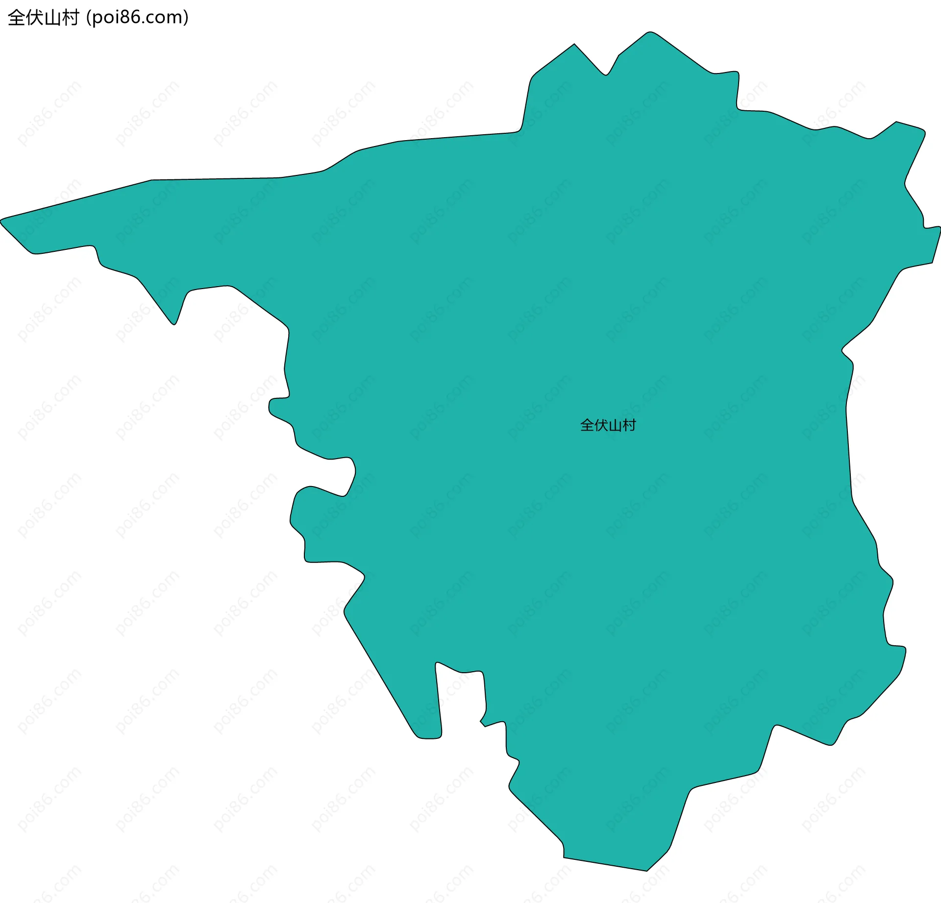 全伏山村边界地图