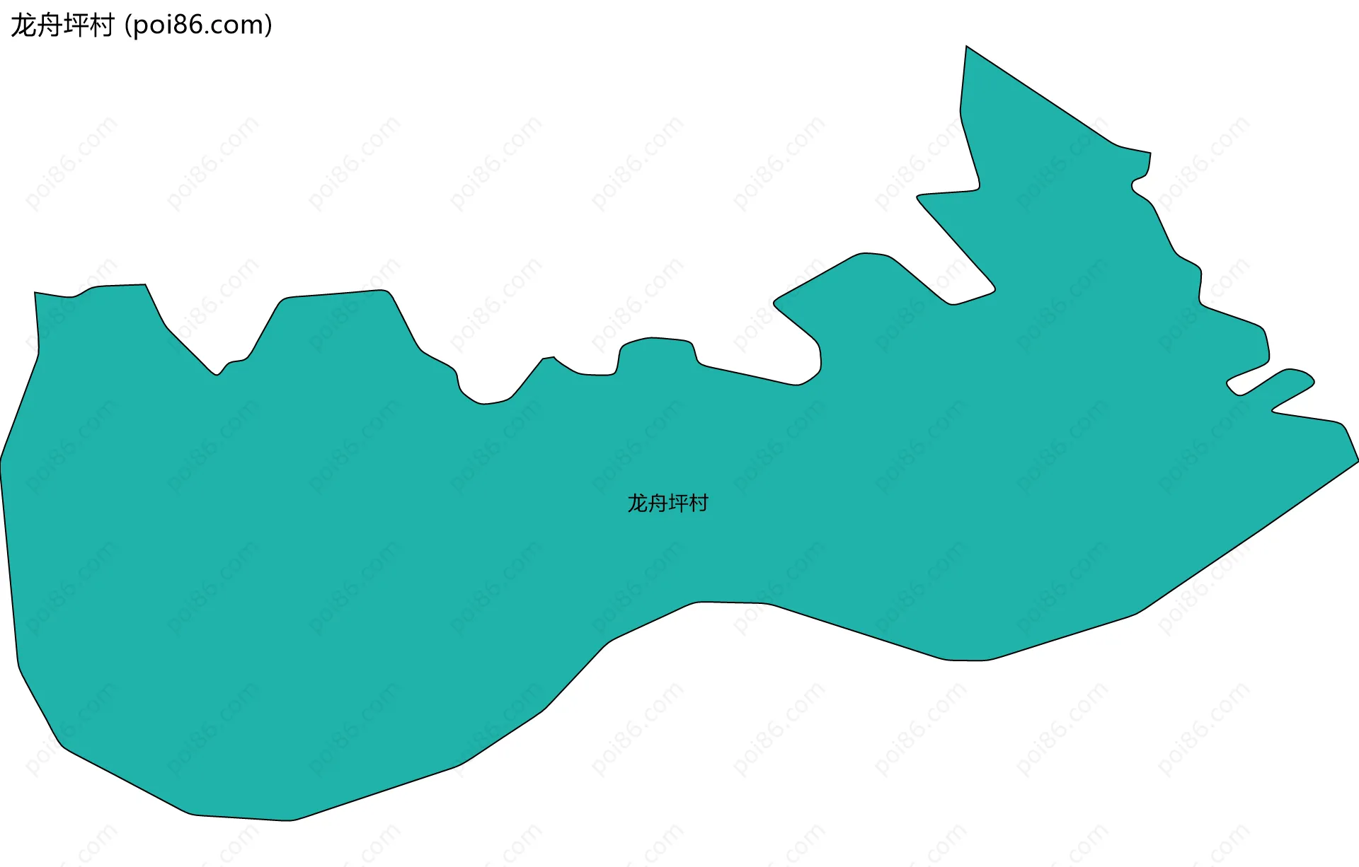龙舟坪村边界地图