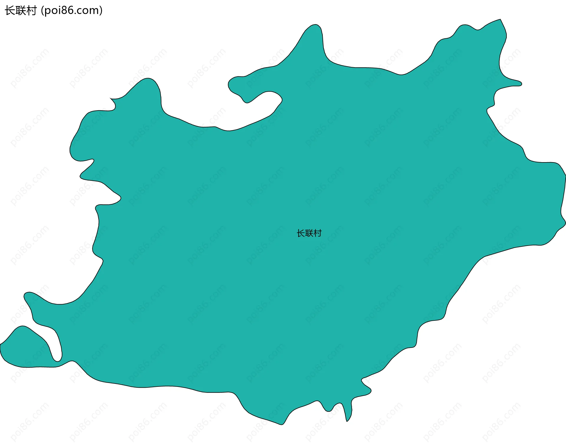 长联村边界地图