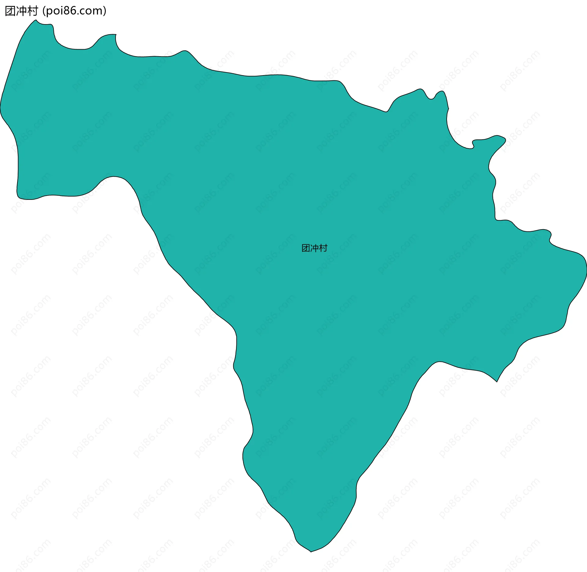 团冲村边界地图