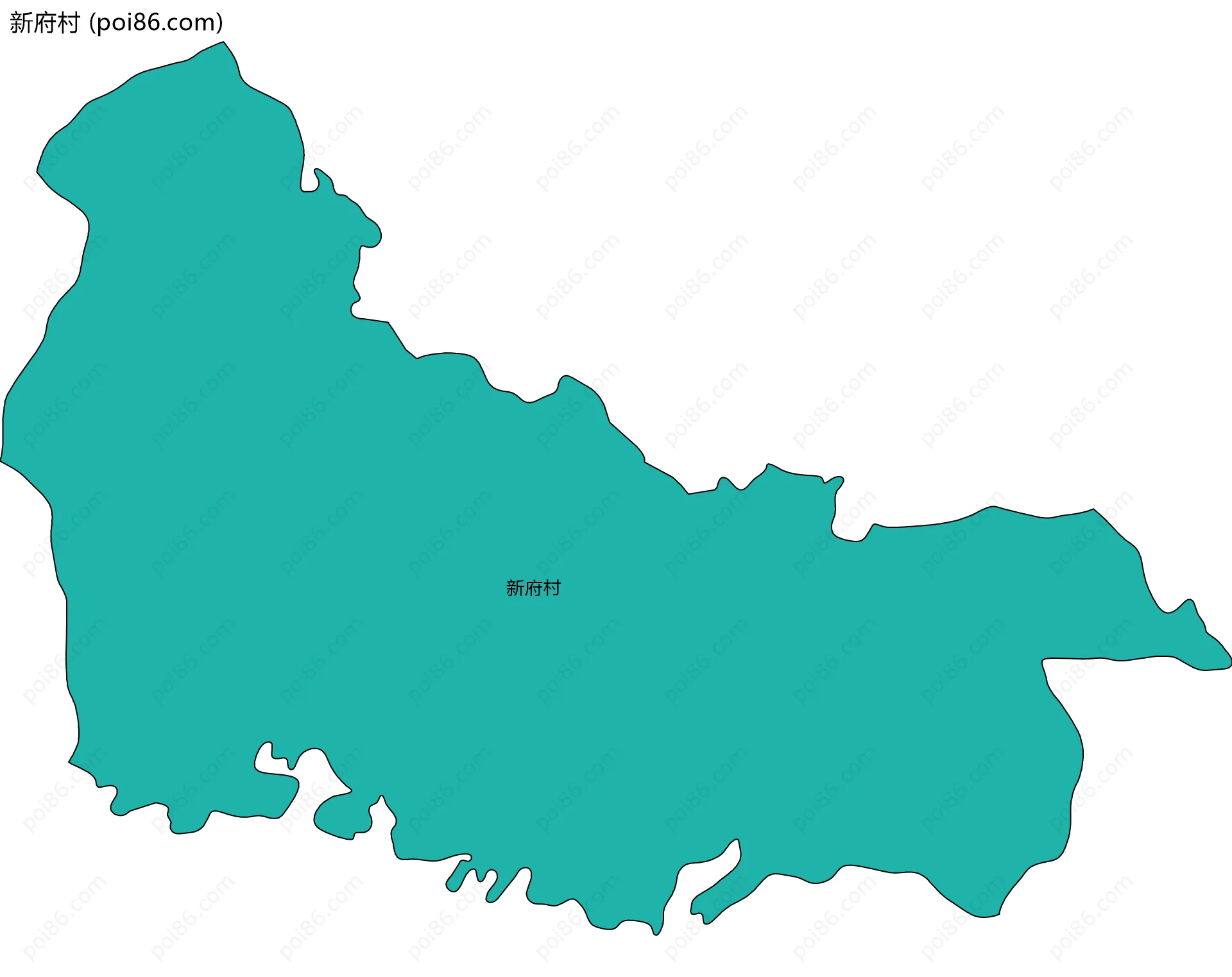 新府村边界地图