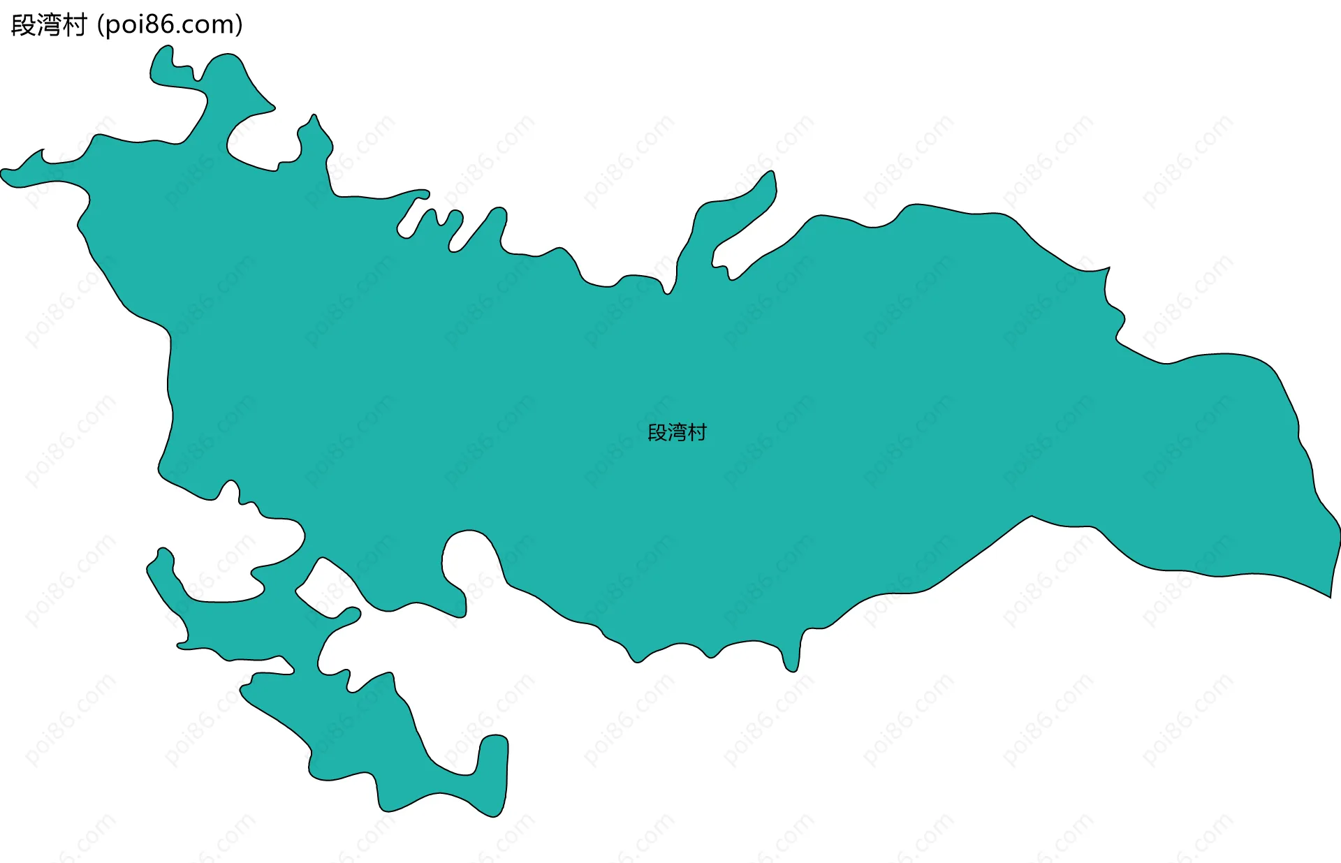 段湾村边界地图