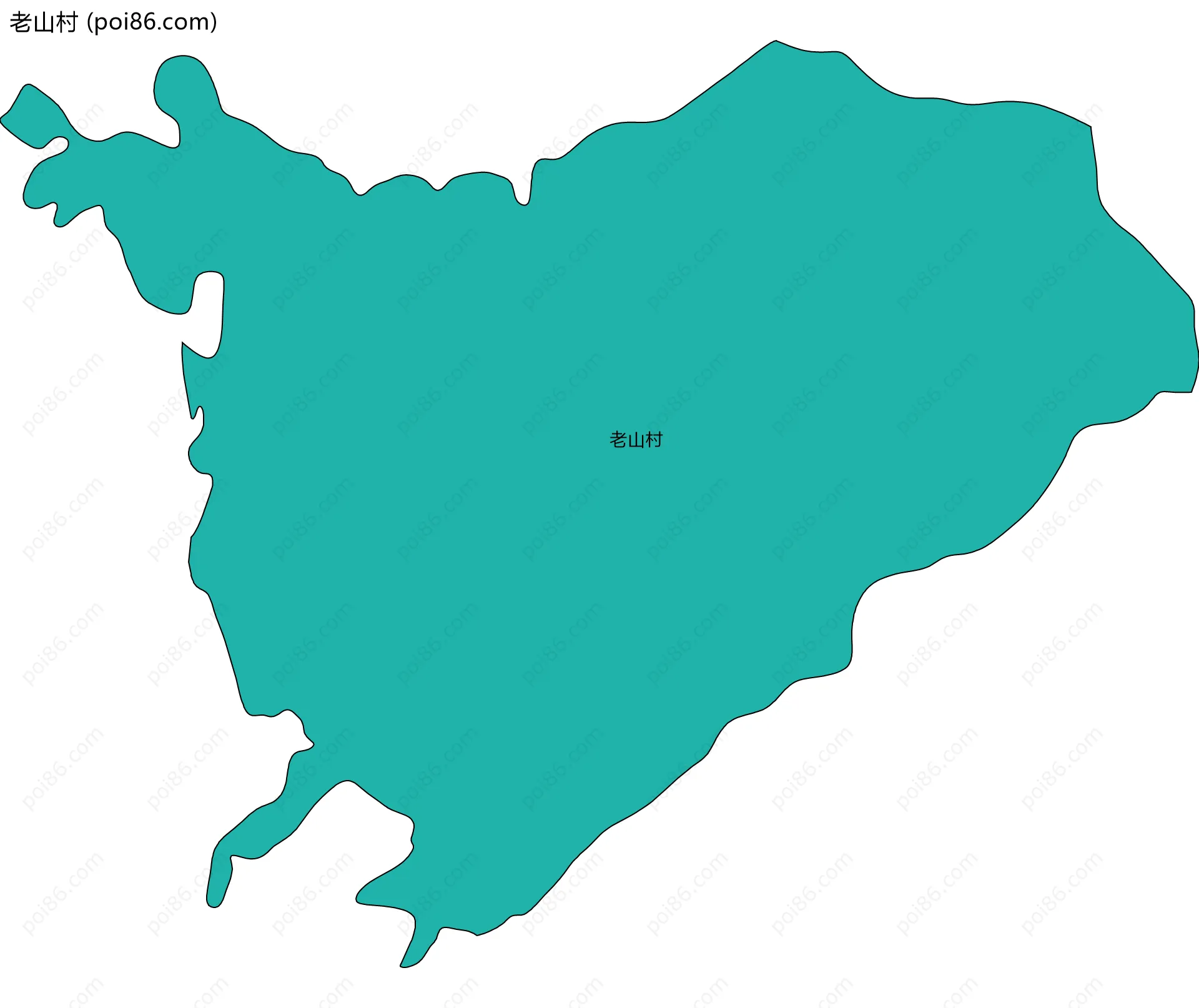 老山村边界地图