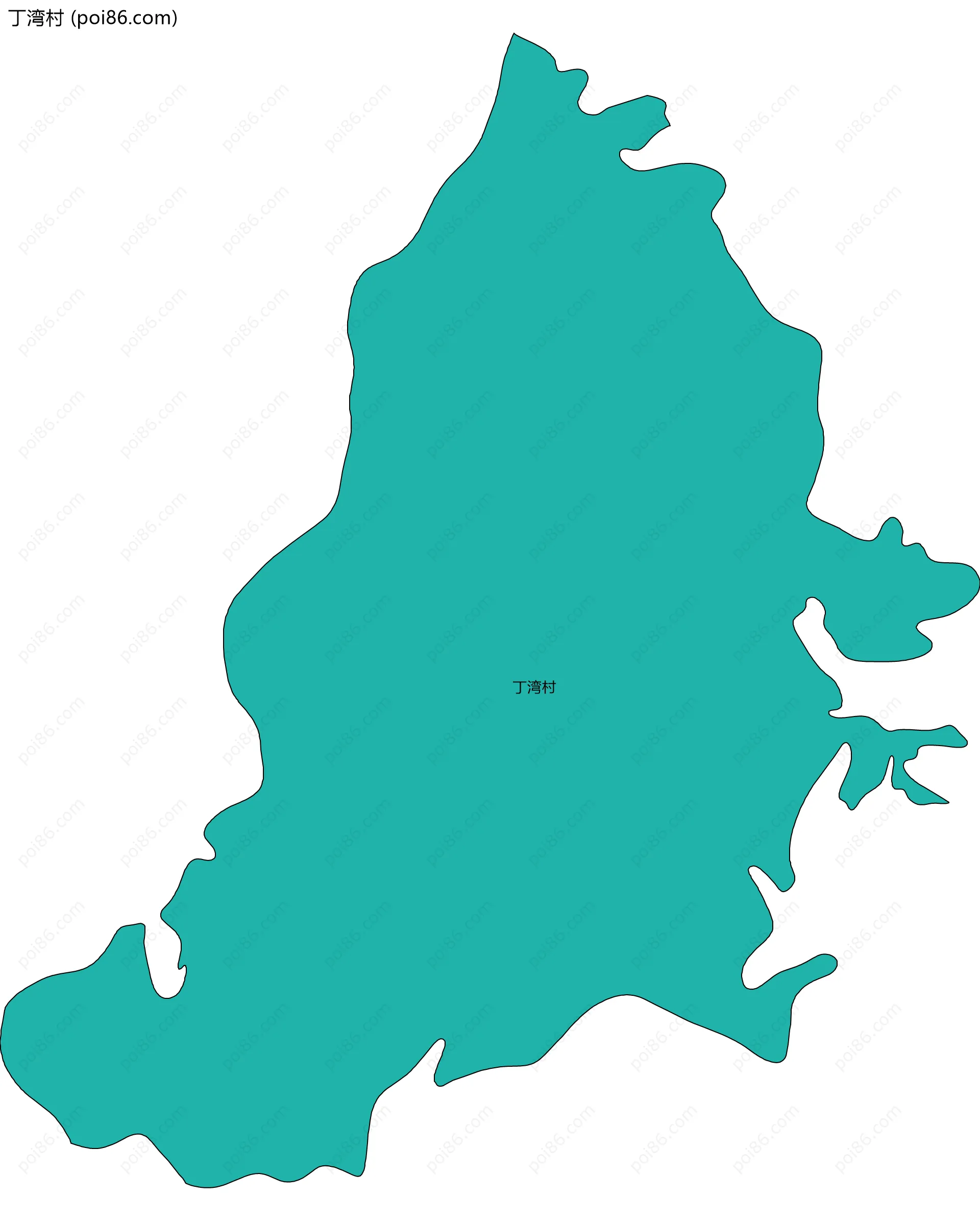 丁湾村边界地图