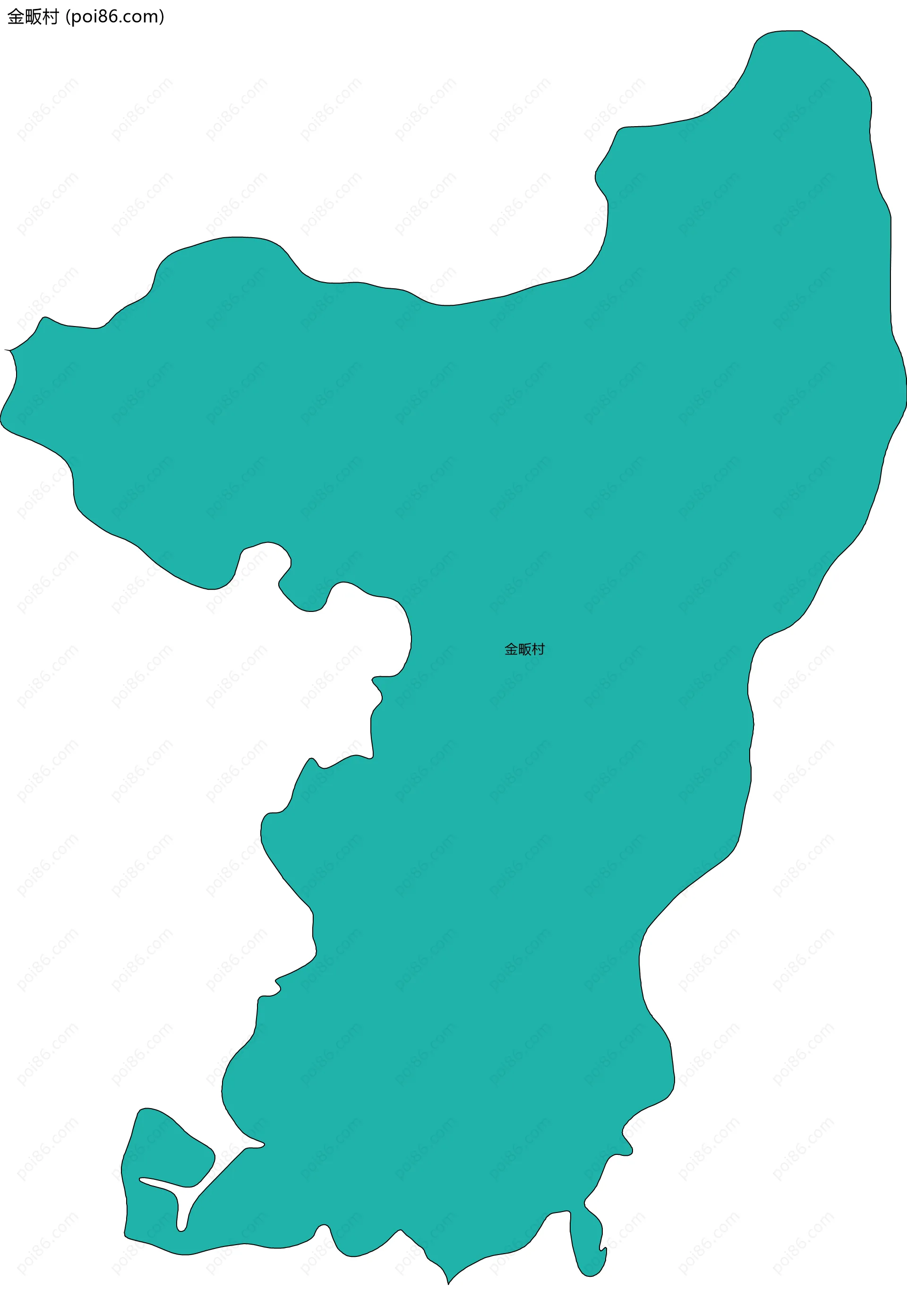 金畈村边界地图