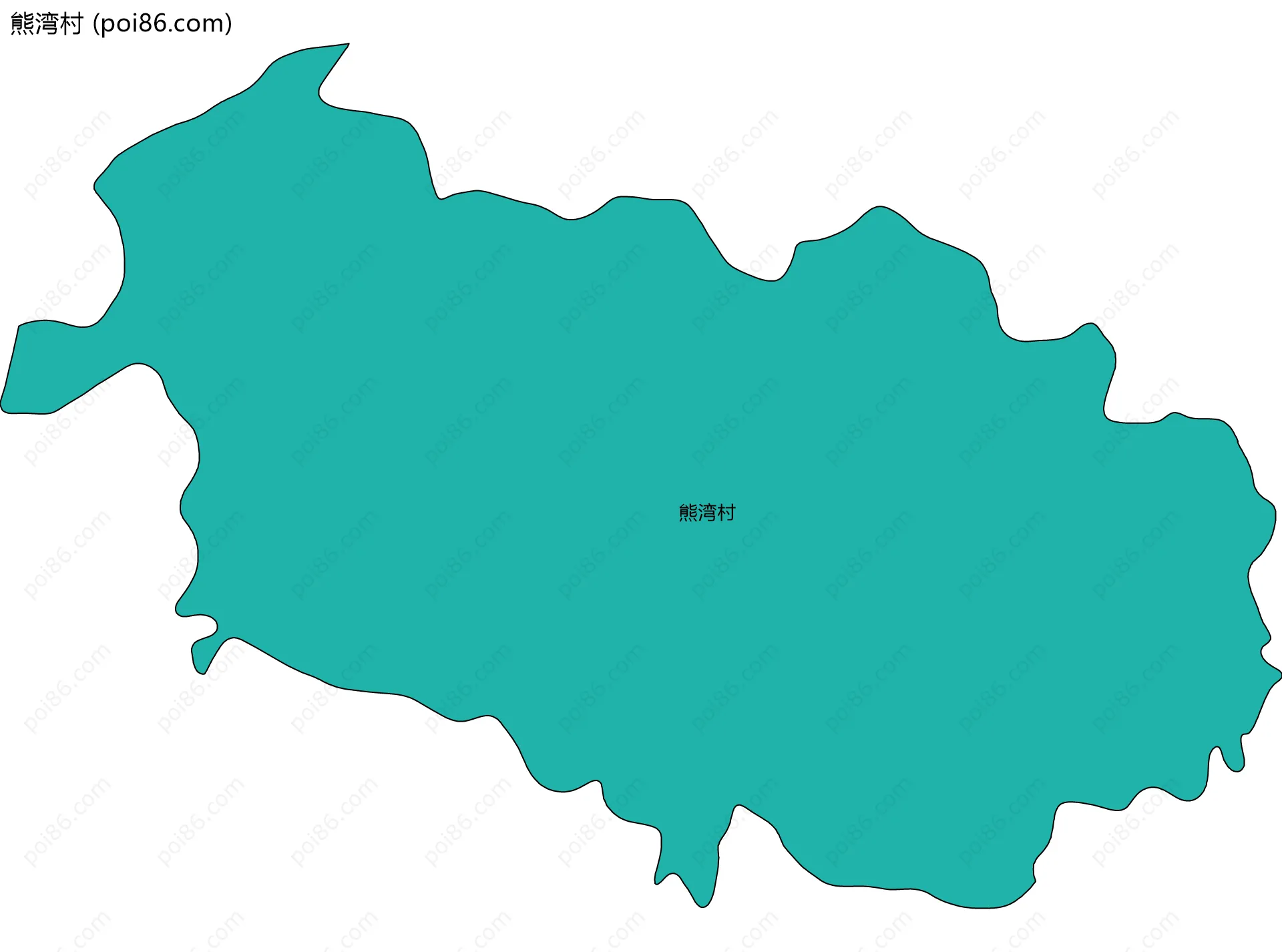 熊湾村边界地图