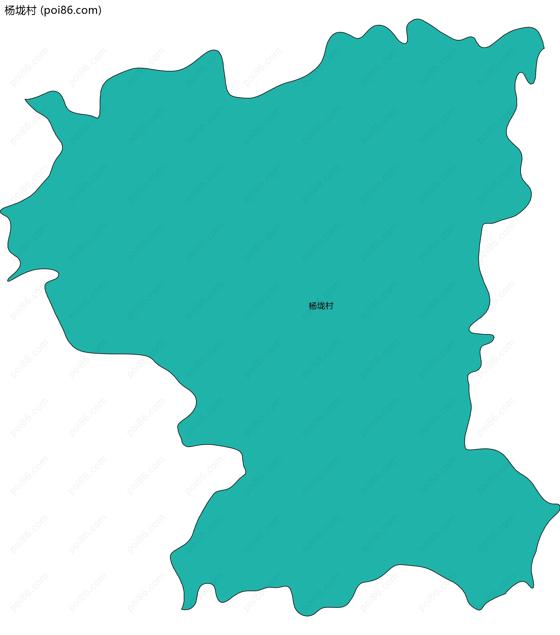 杨垅村边界地图