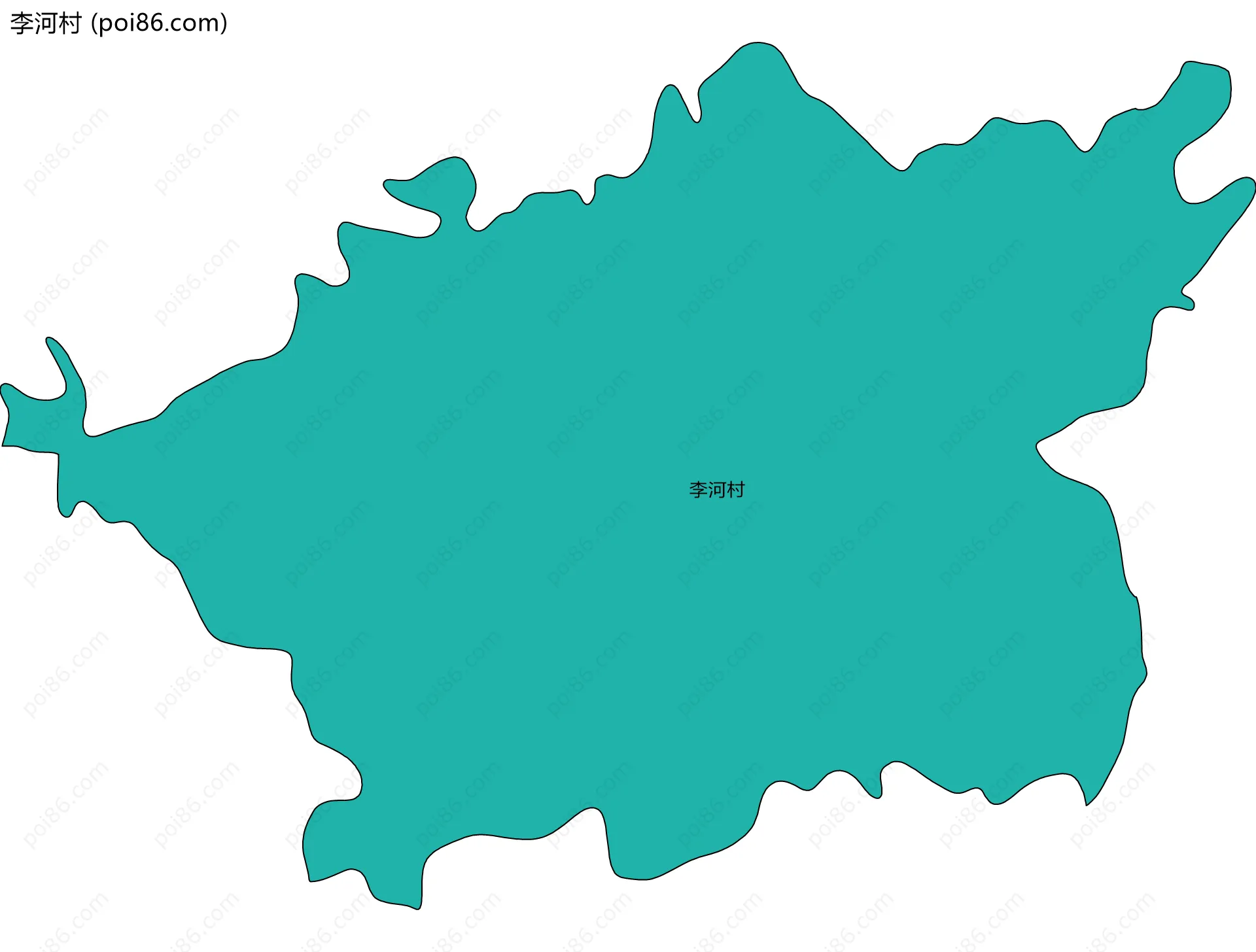 李河村边界地图