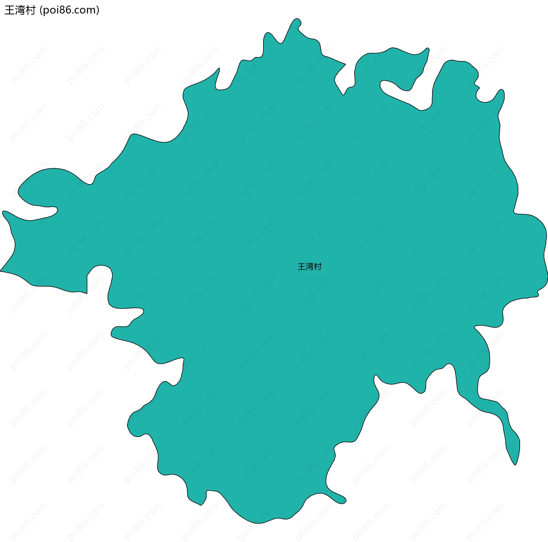 王湾村边界地图