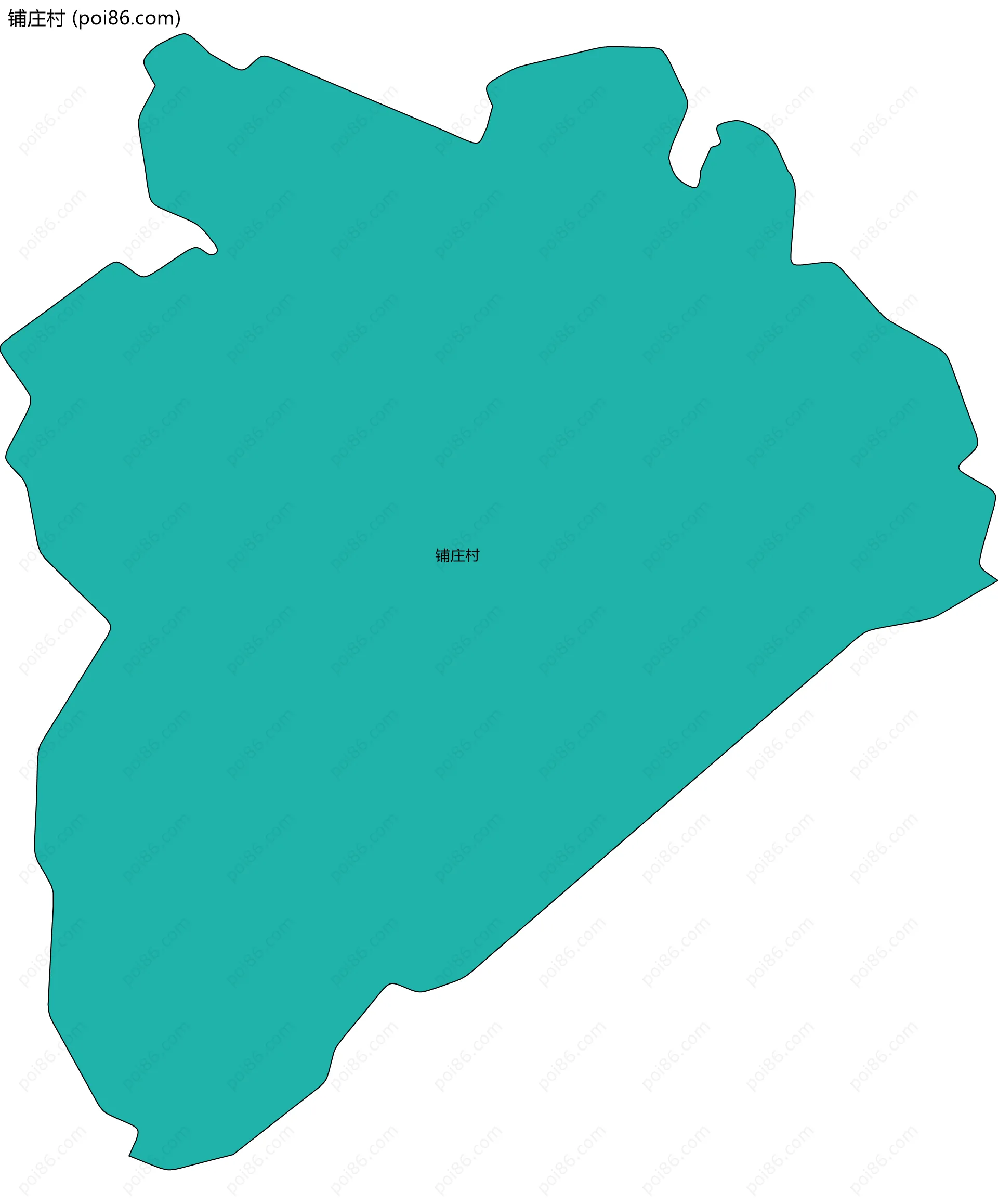 铺庄村边界地图