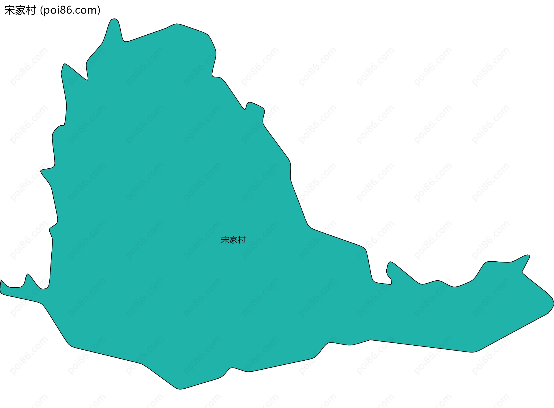 宋家村边界地图