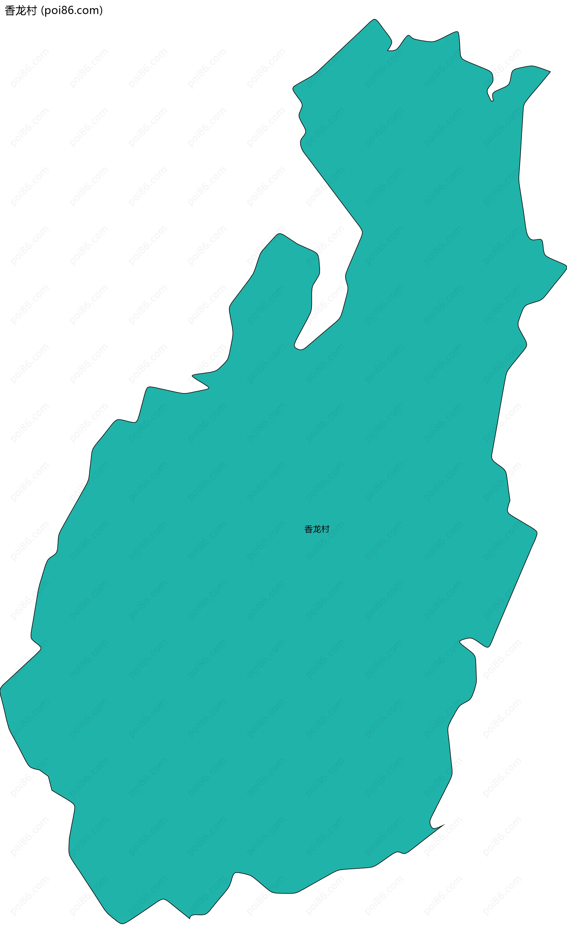 香龙村边界地图