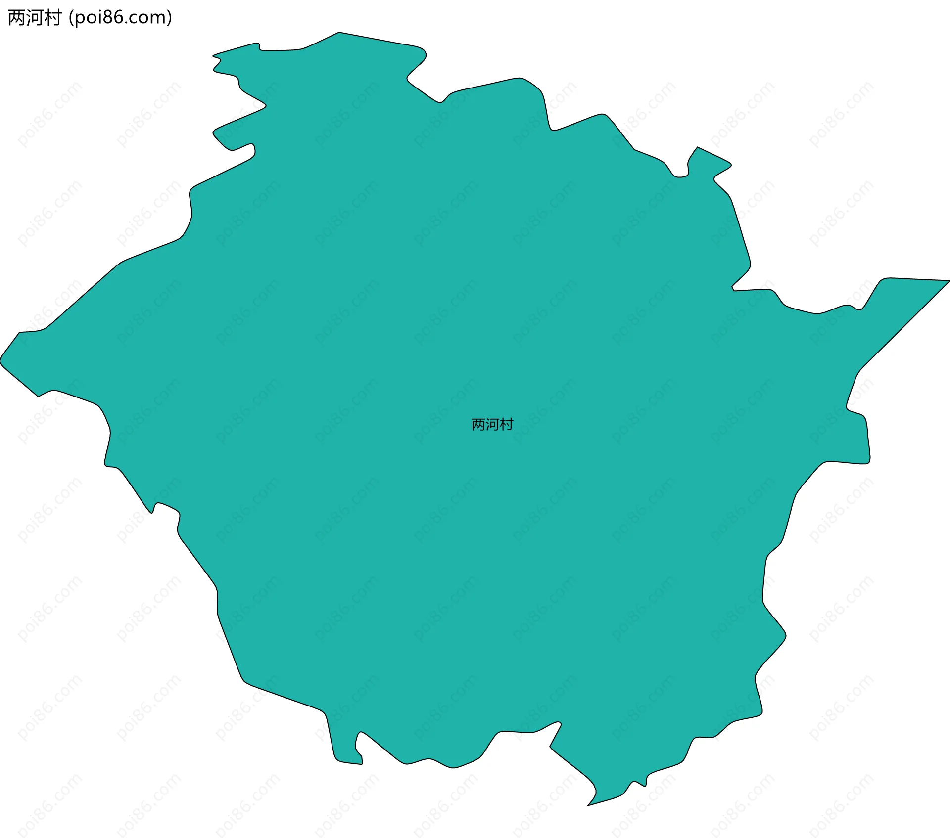 两河村边界地图