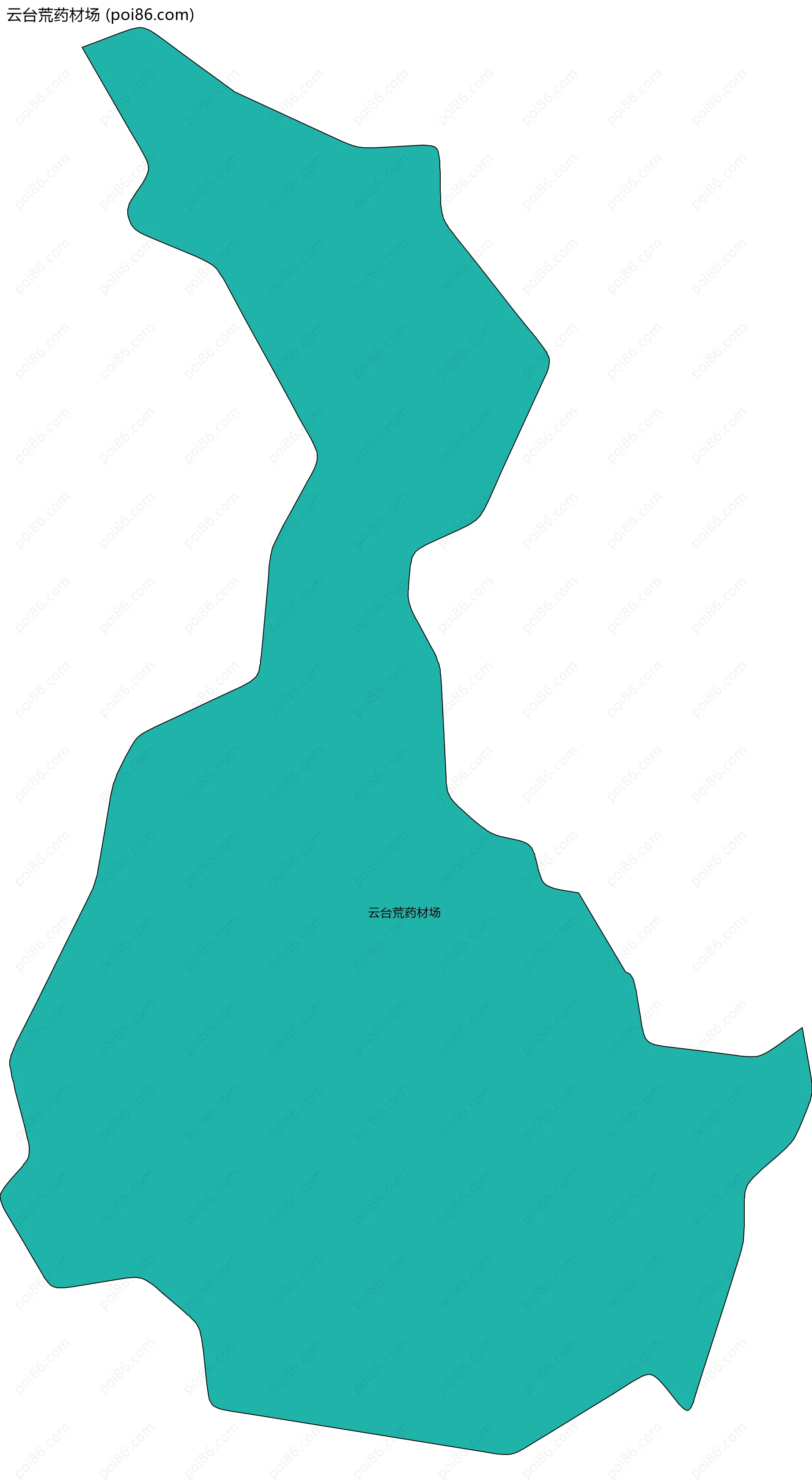 云台荒药材场边界地图