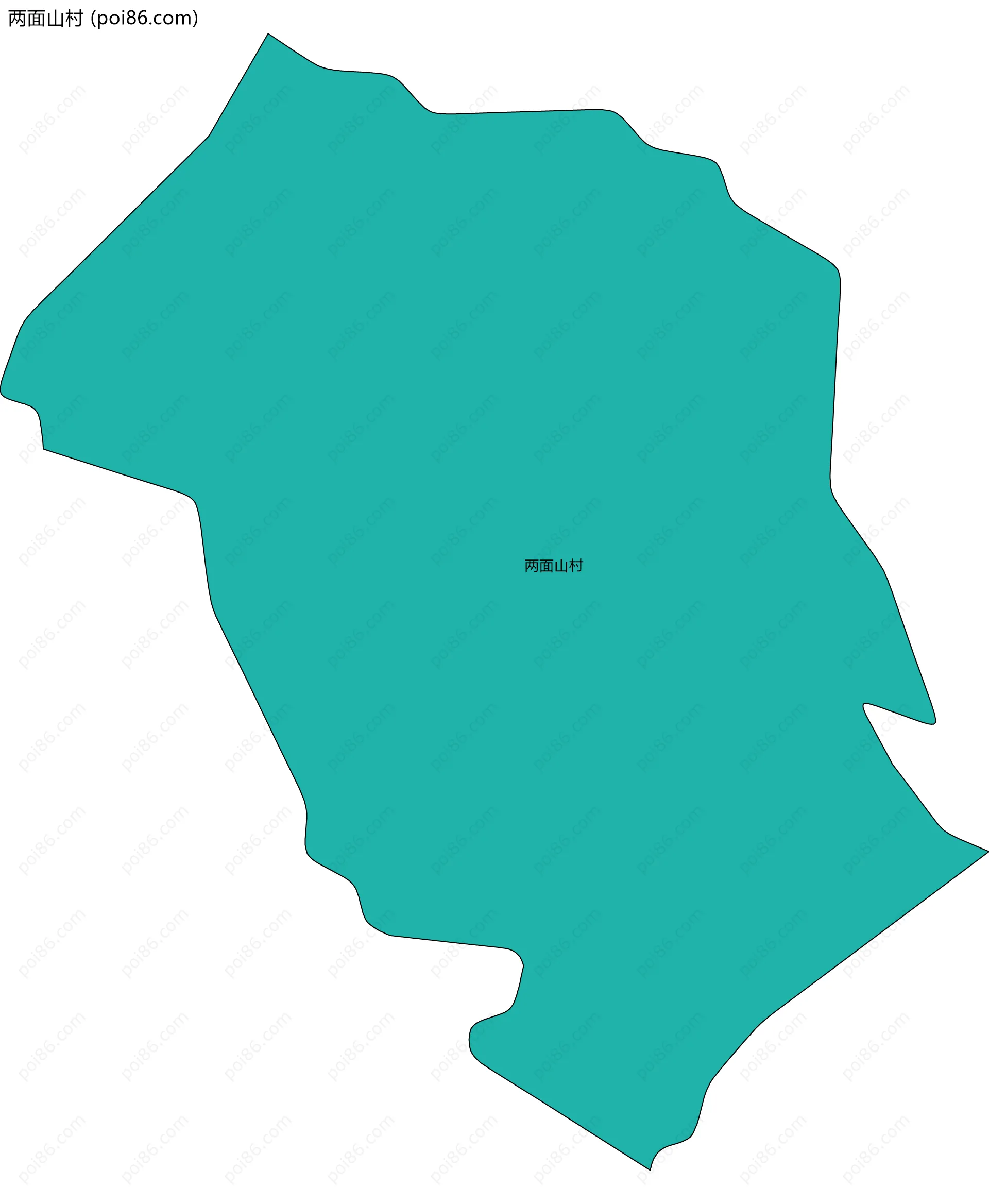 两面山村边界地图