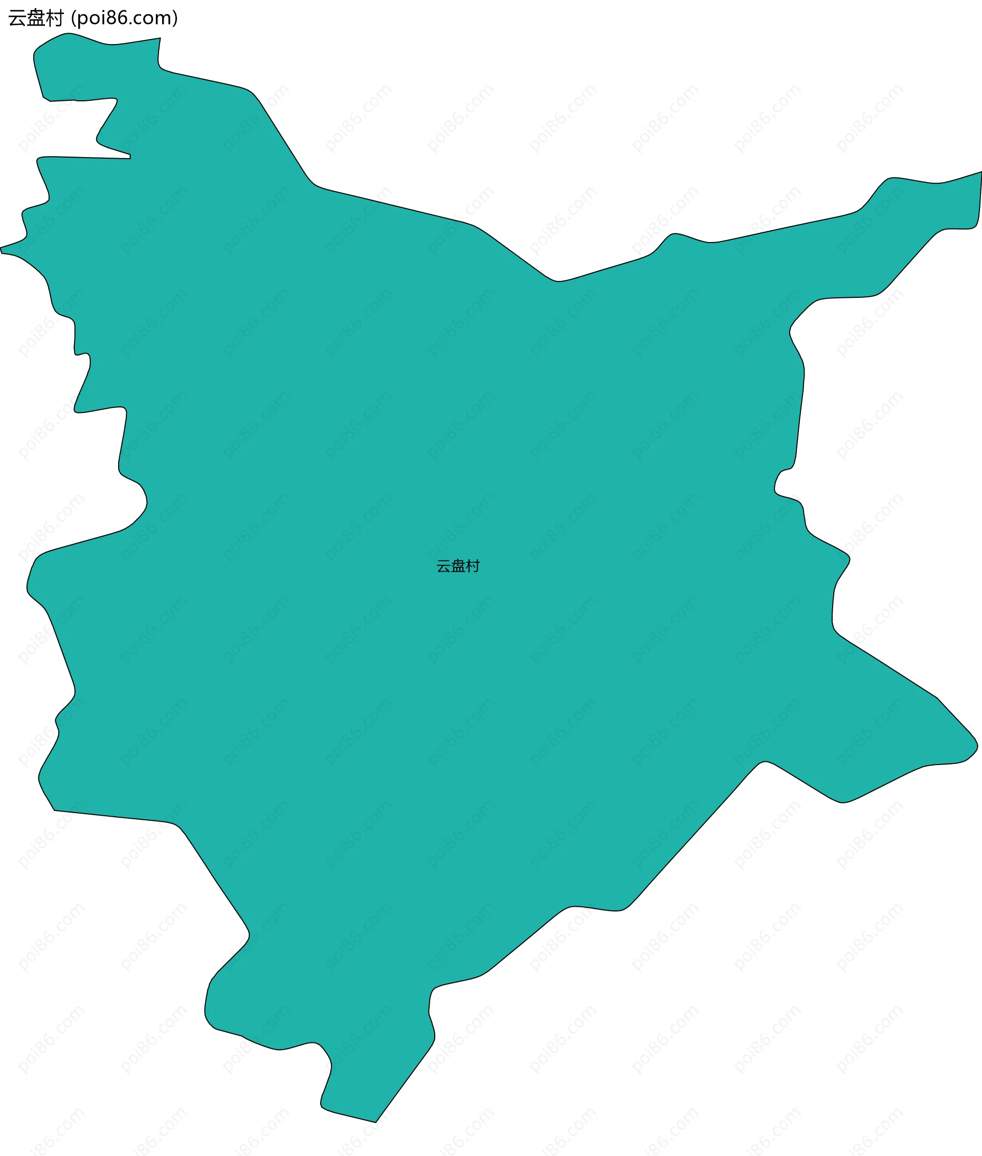 云盘村边界地图