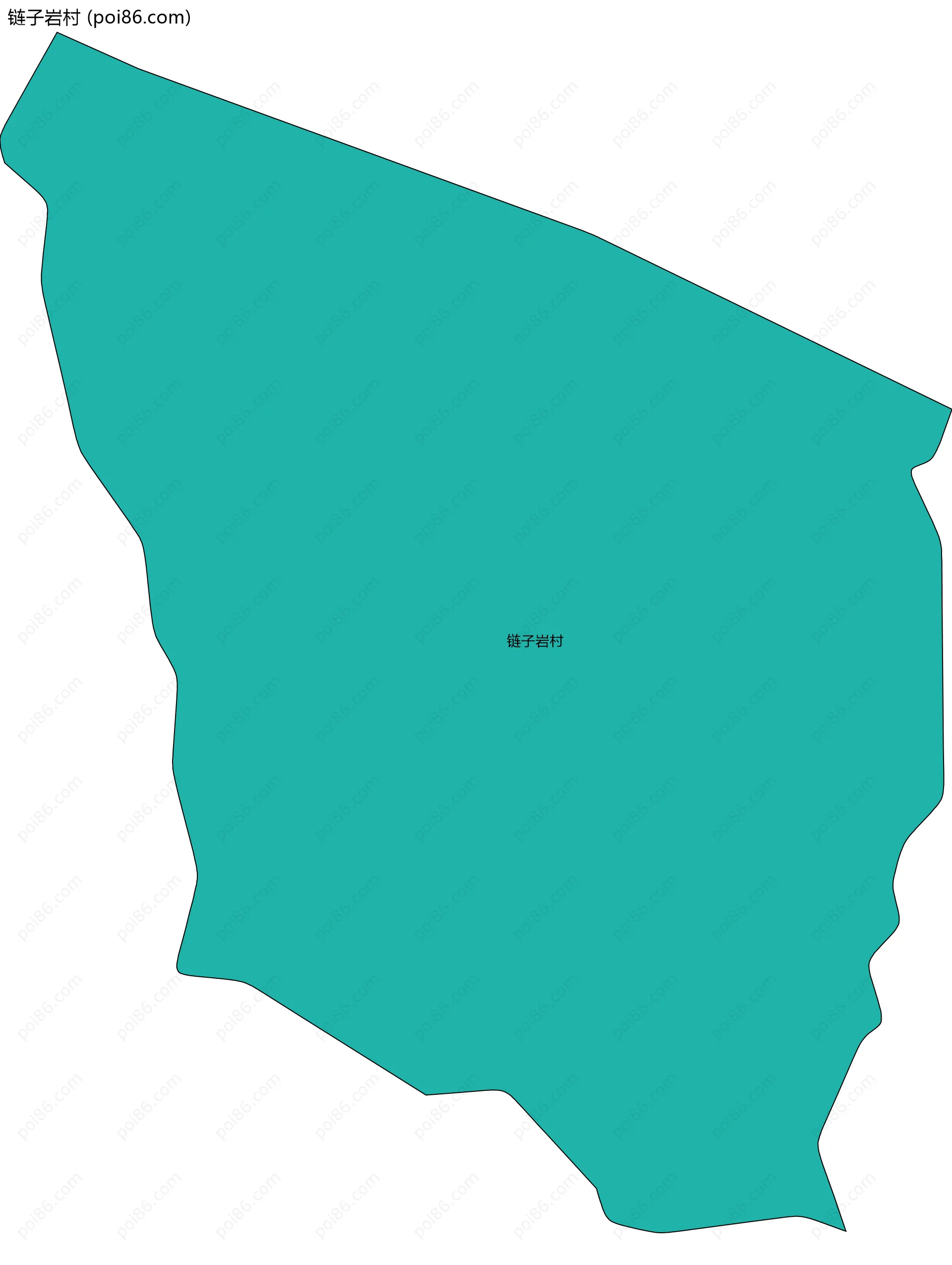 链子岩村边界地图