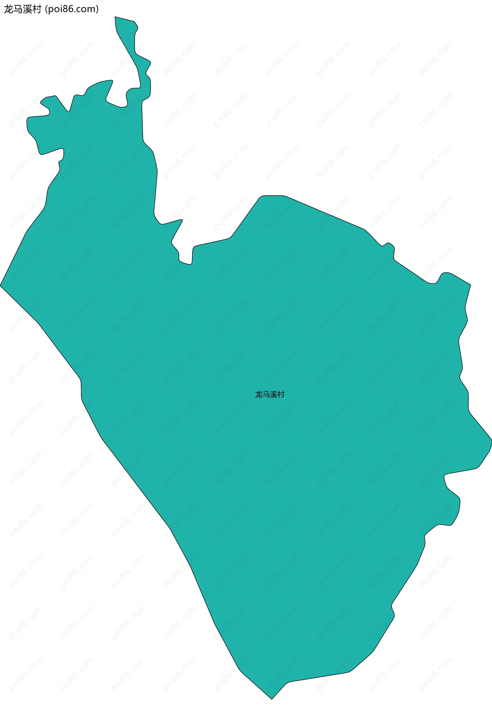 龙马溪村边界地图