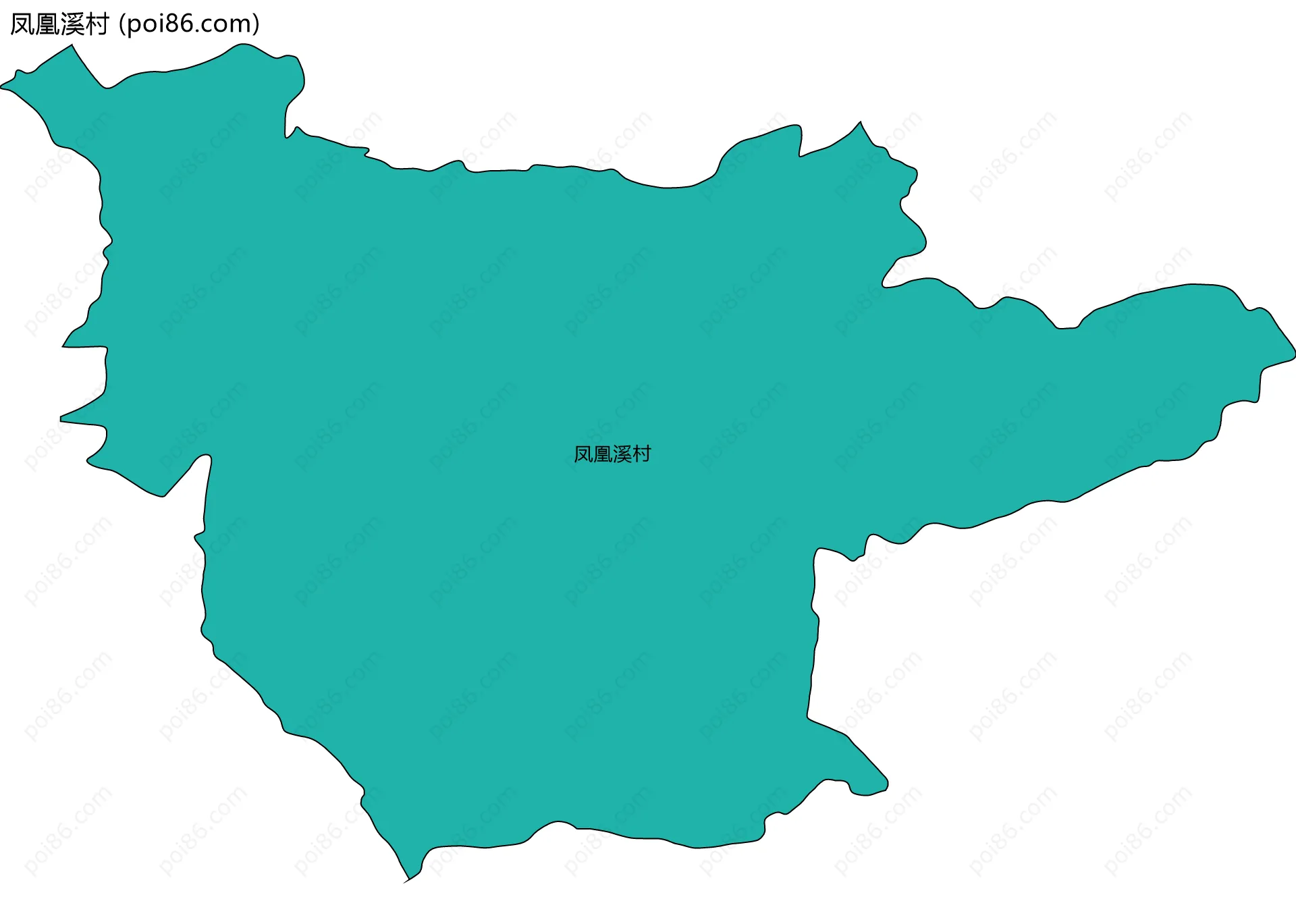 凤凰溪村边界地图