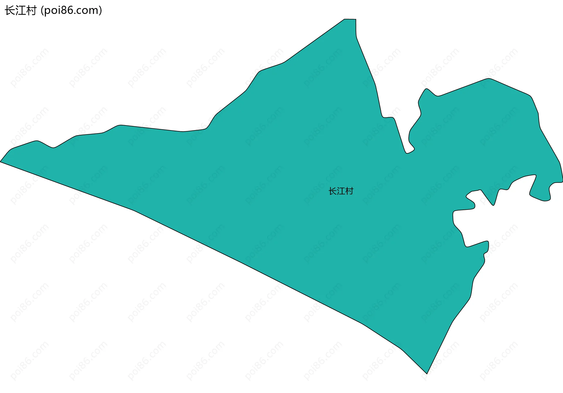 长江村边界地图