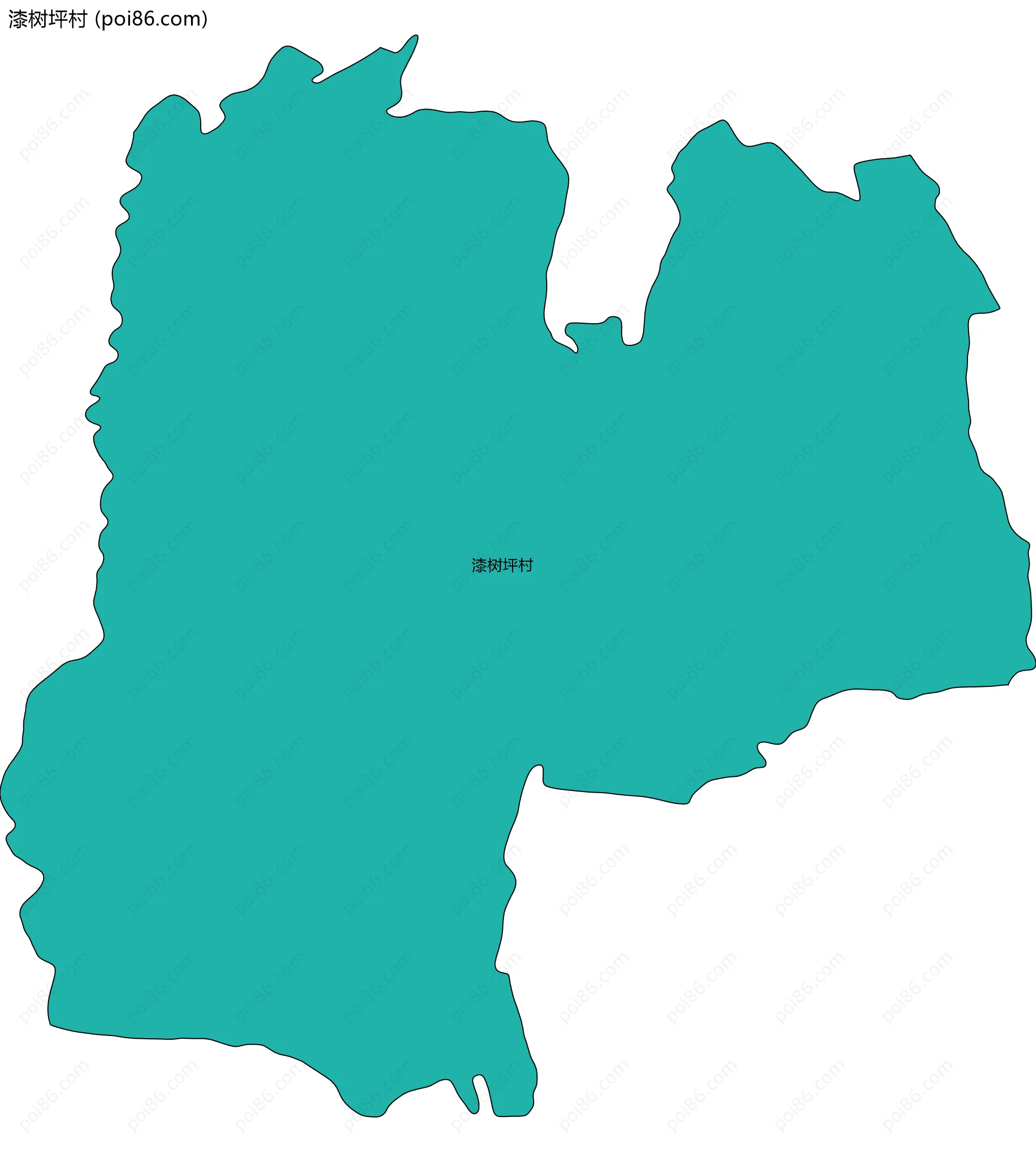 漆树坪村边界地图