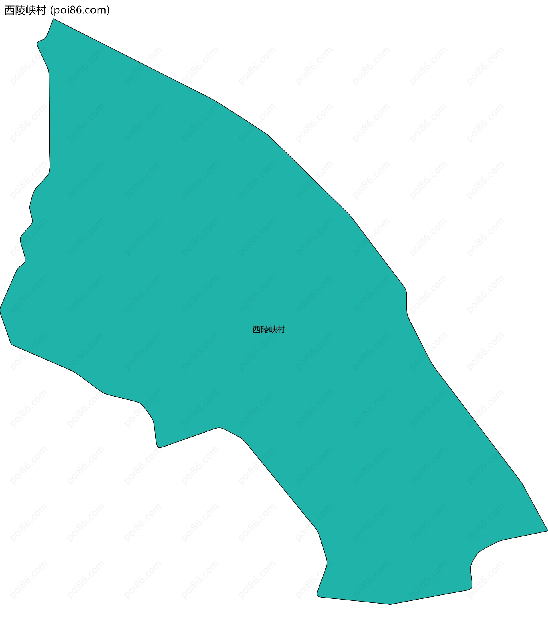 西陵峡村边界地图