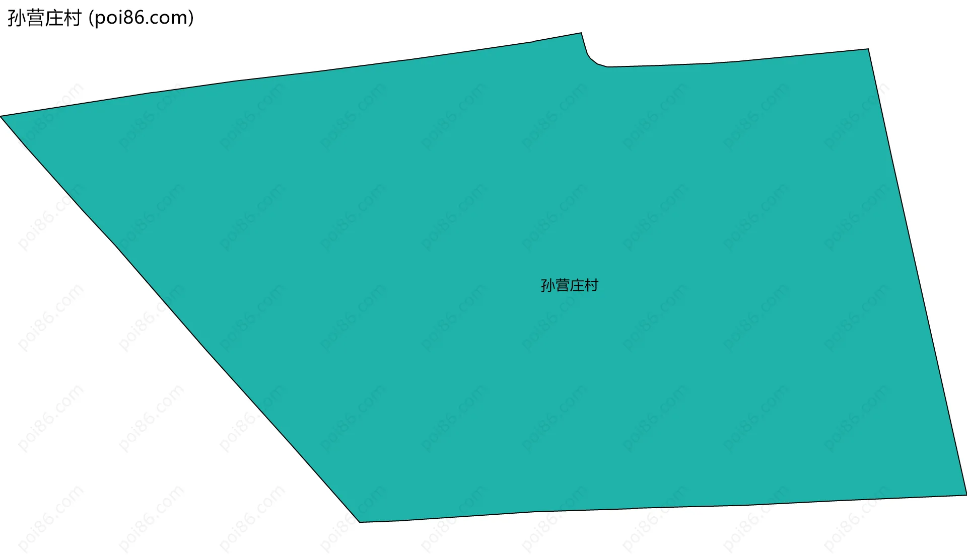 孙营庄村边界地图