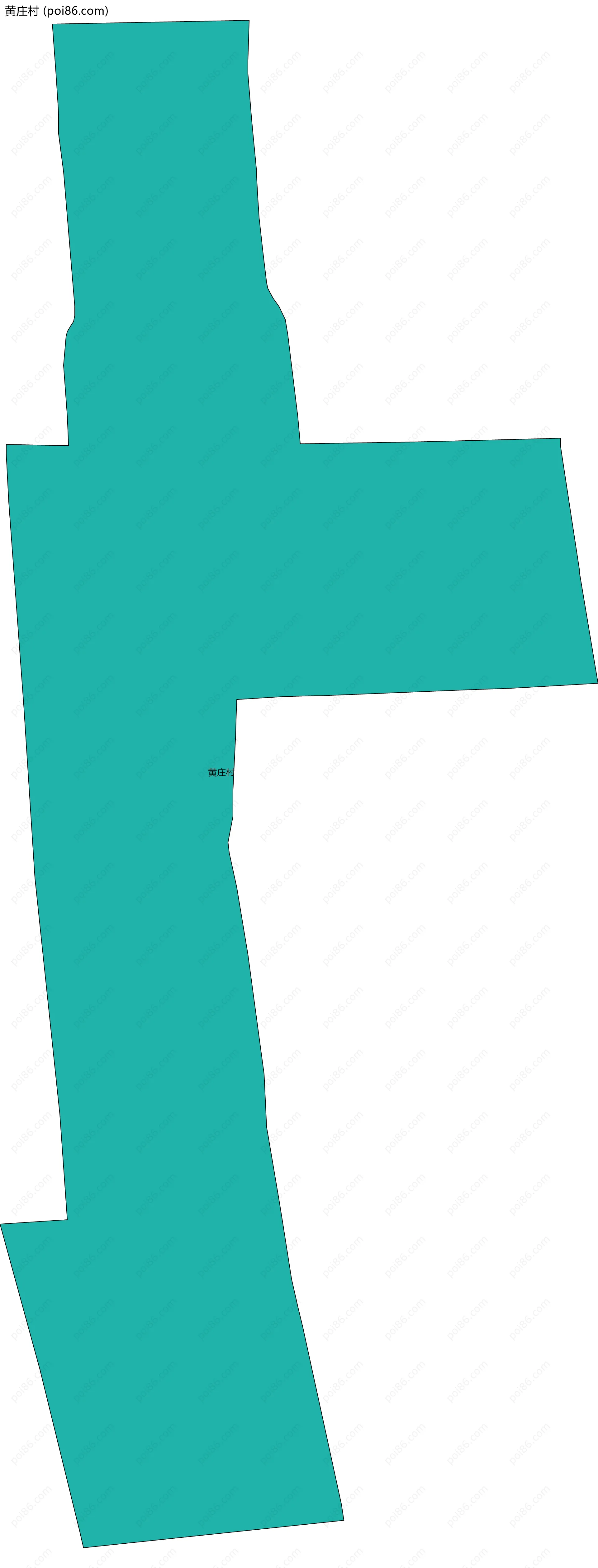 黄庄村边界地图