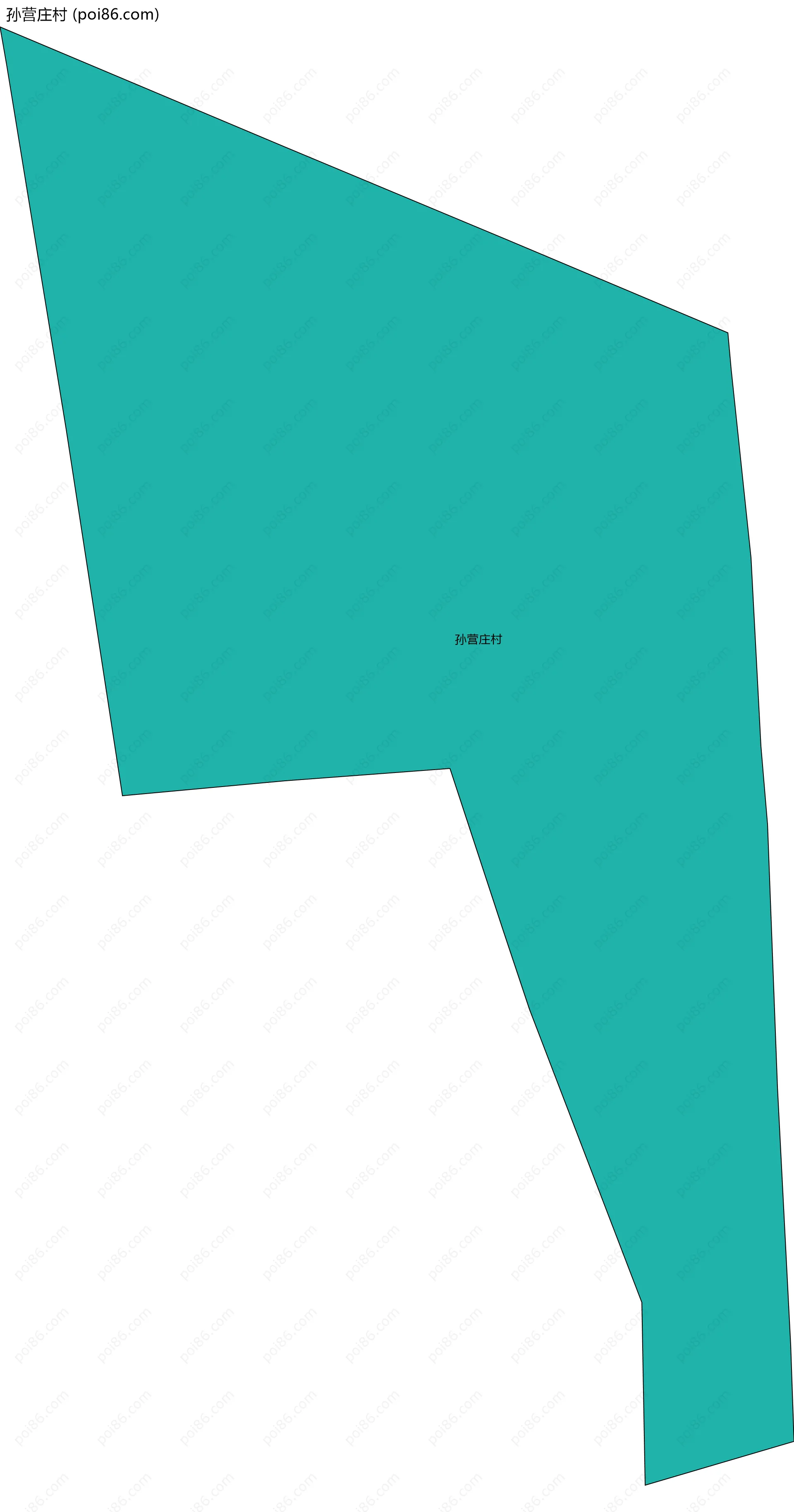 孙营庄村边界地图