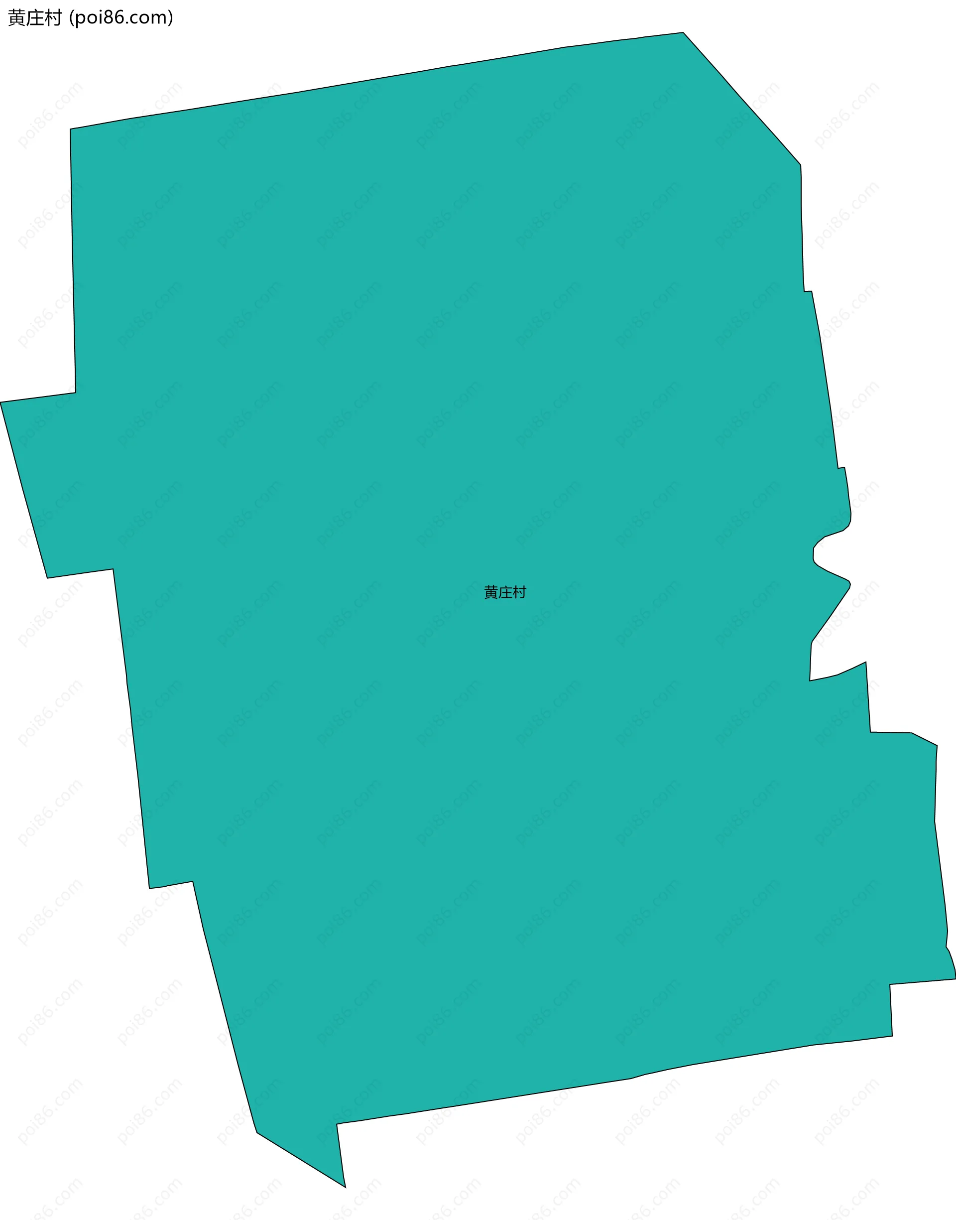 黄庄村边界地图