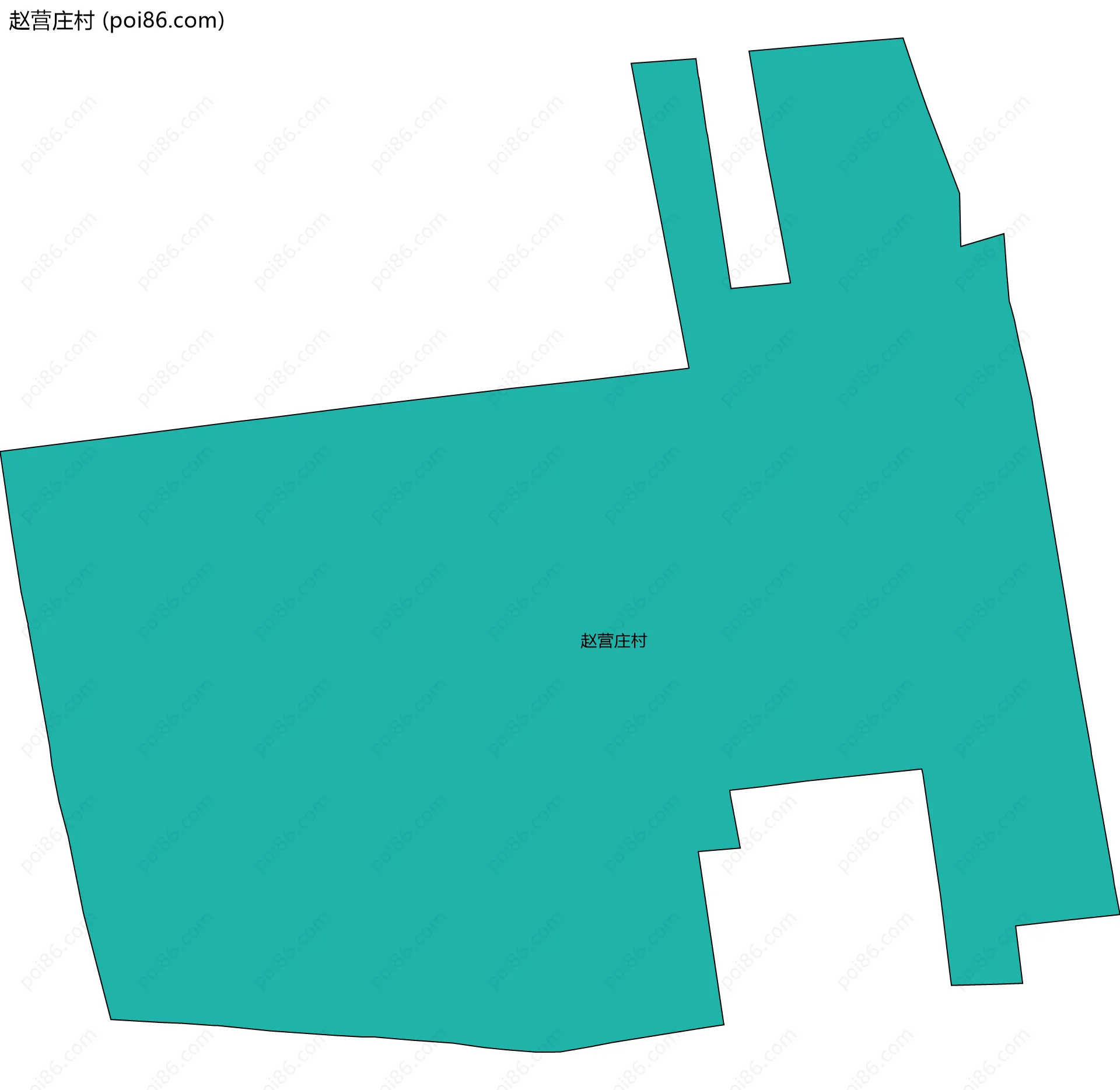 赵营庄村边界地图