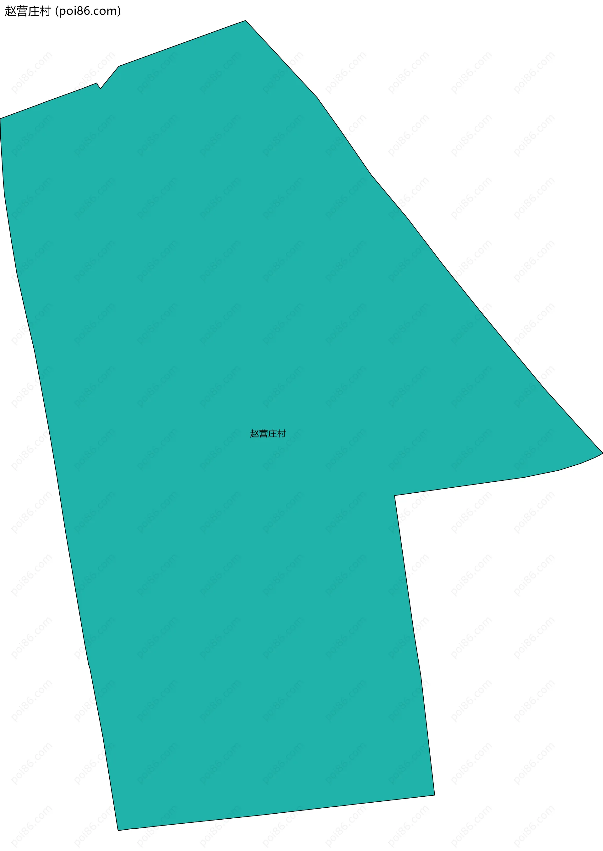 赵营庄村边界地图