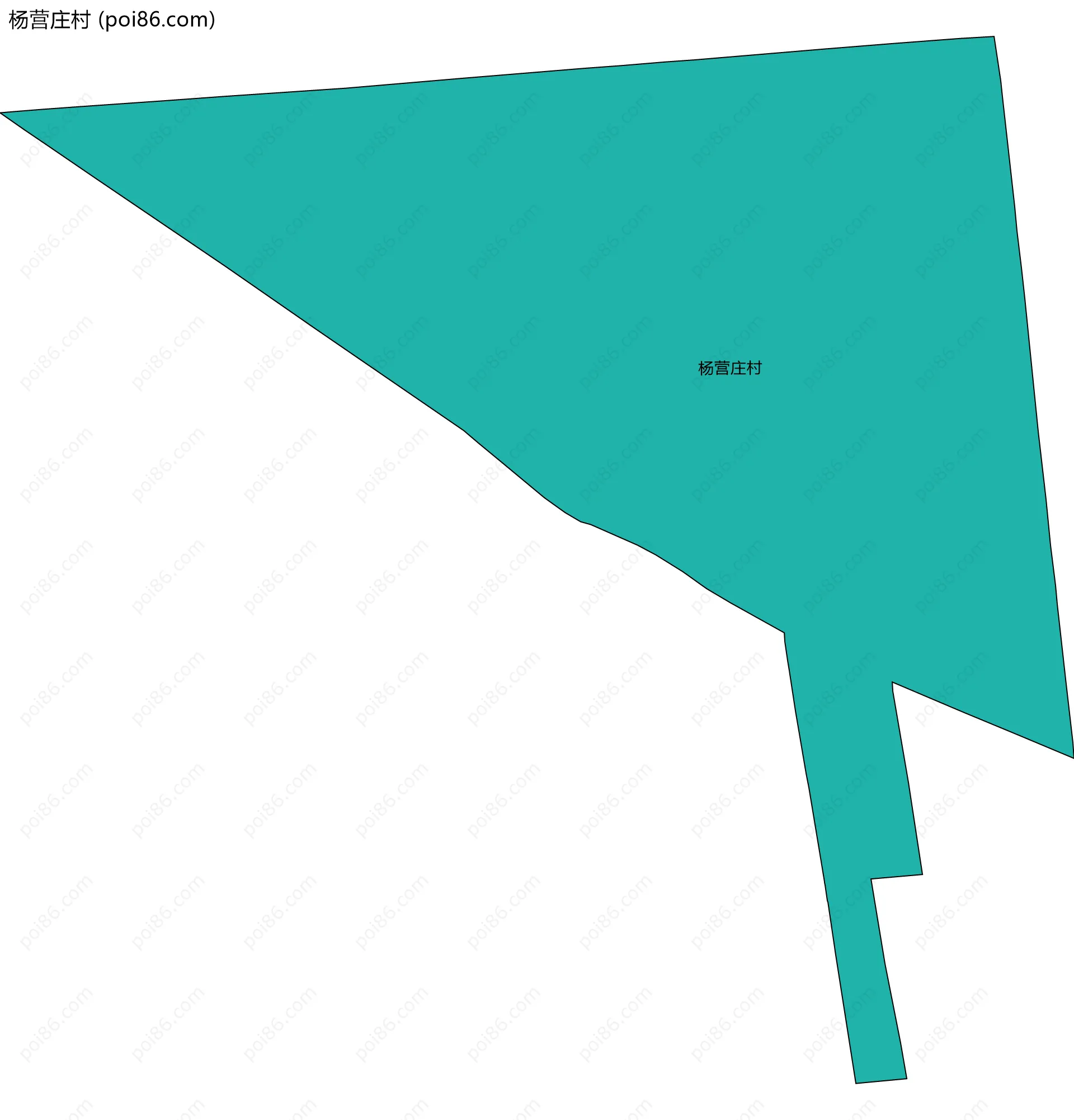 杨营庄村边界地图